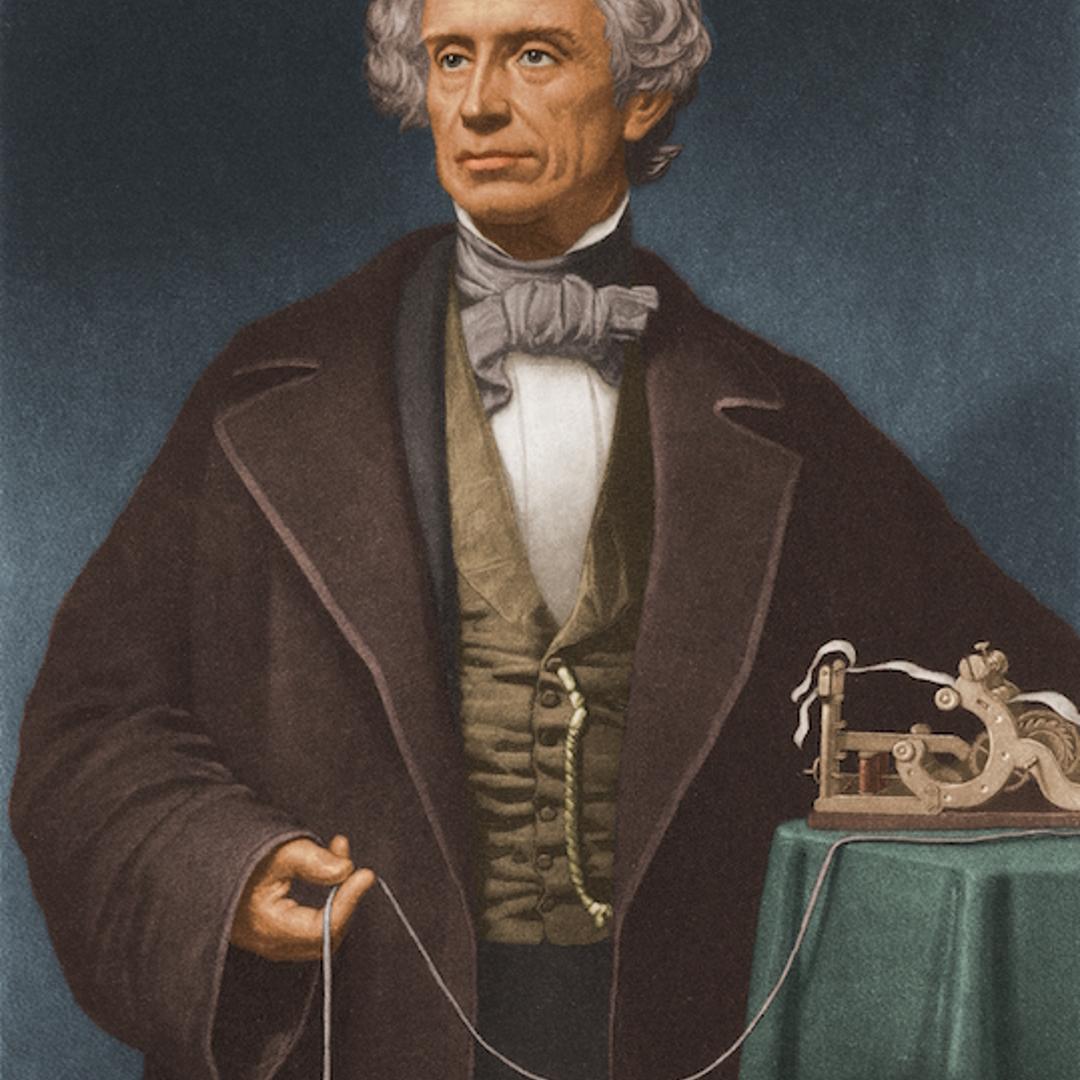 Samuel Morse With Telegraph