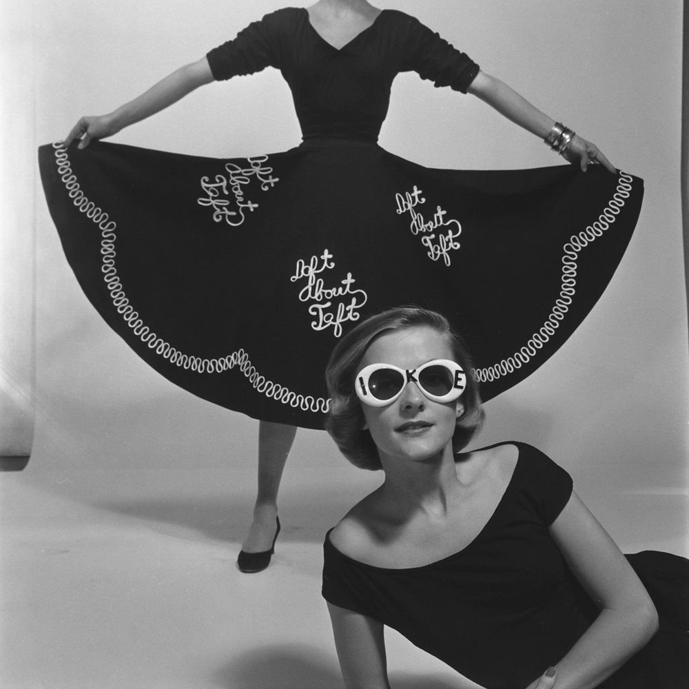 Political fashion statement, 'Daft About Taft,' 1952.