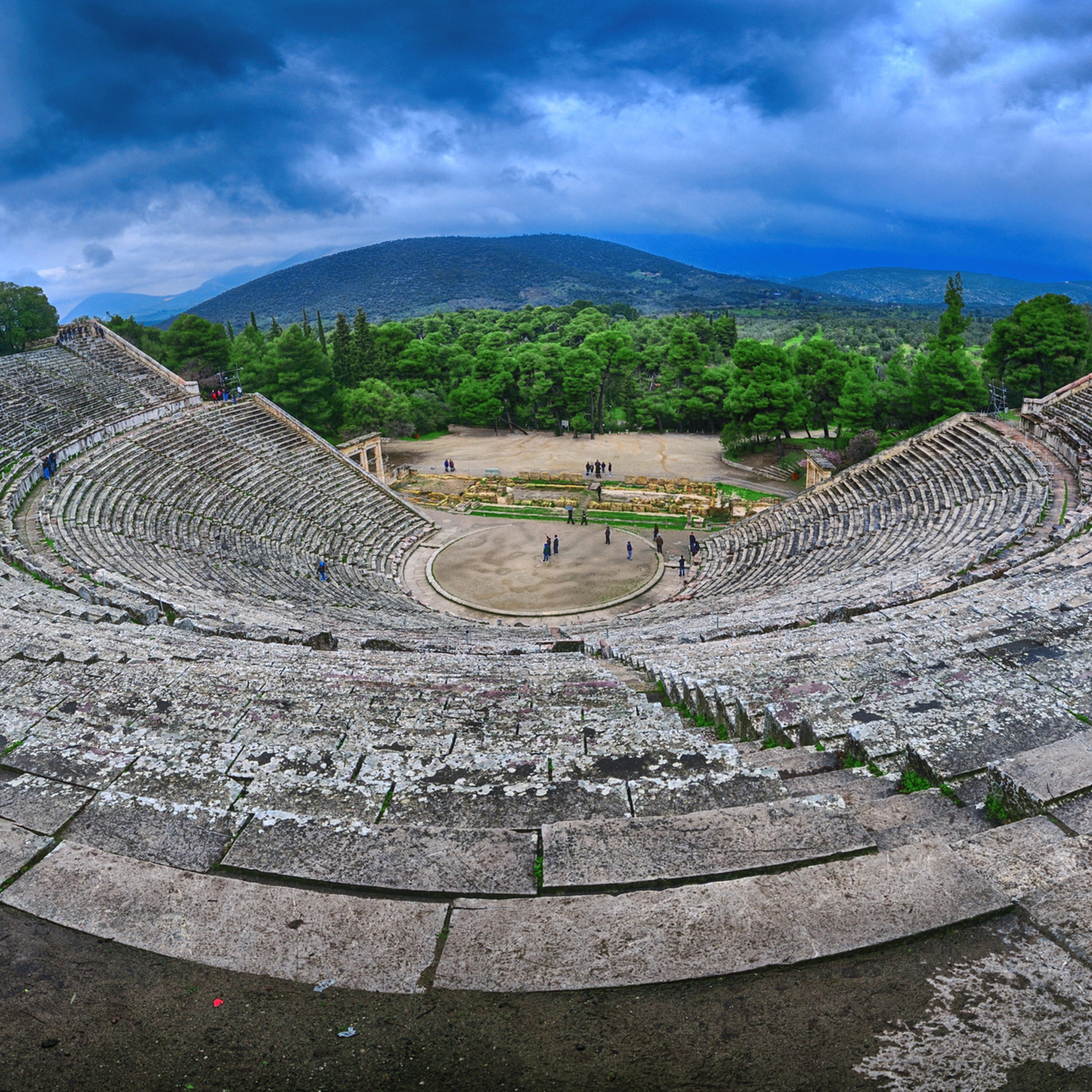 Ancient theater of Epidaurus panorama 3