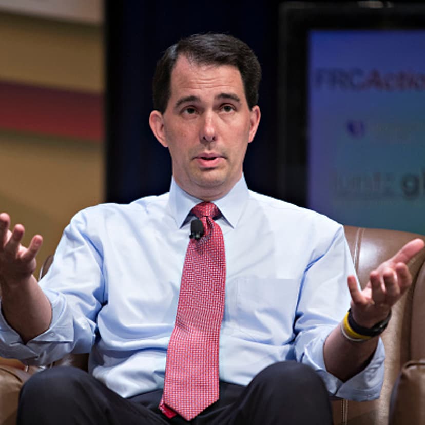 Scott Walker, governor of Wisconsin and Republican U.S. 2016 presidential candidate, speaks during The Family Leadership Summit in Ames, Iowa, U.S., on Saturday, July 18, 2015.