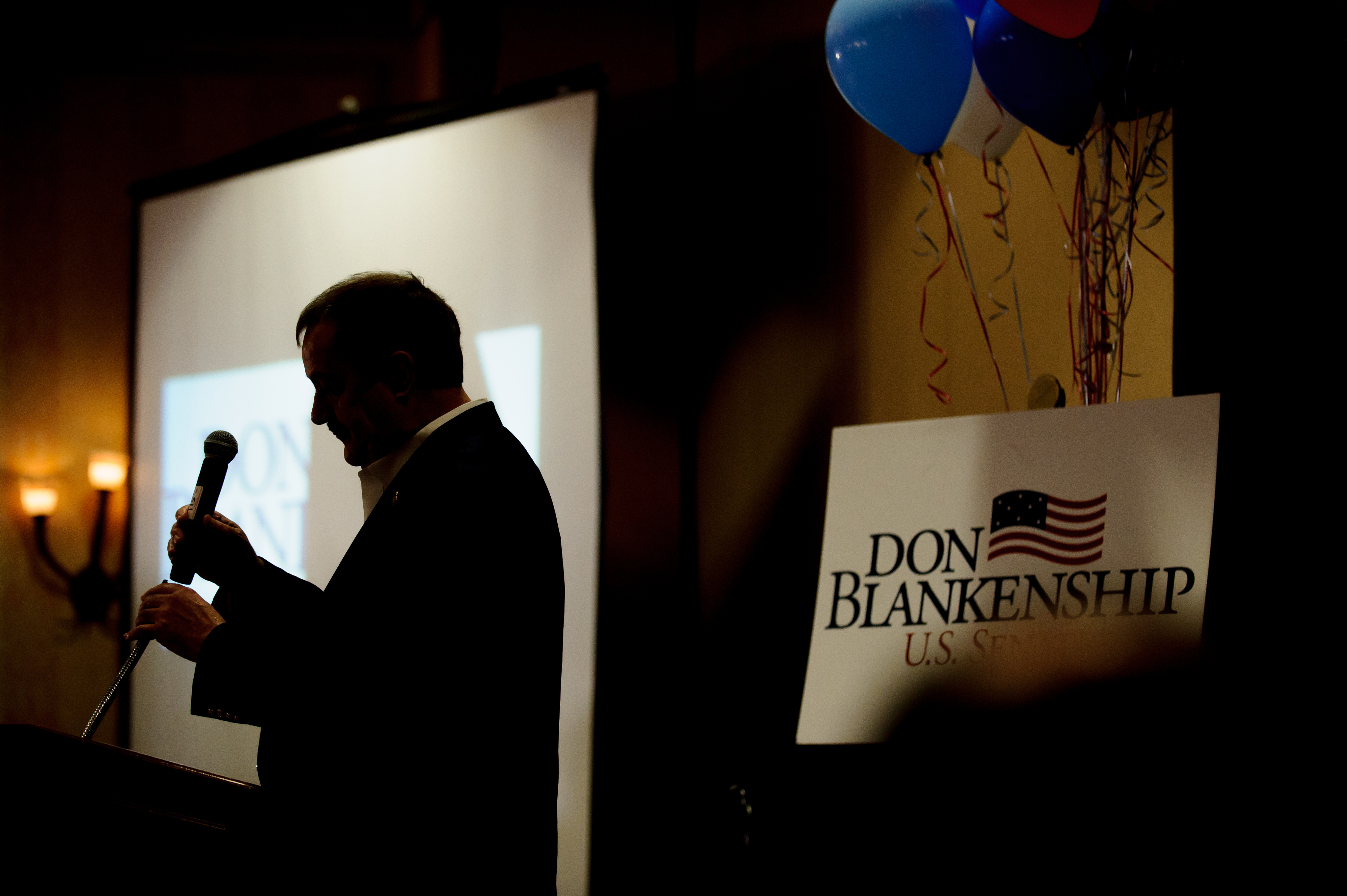 Republican Senate Candidate For West Virginia Don Blankenship Holds Primary Night Attend