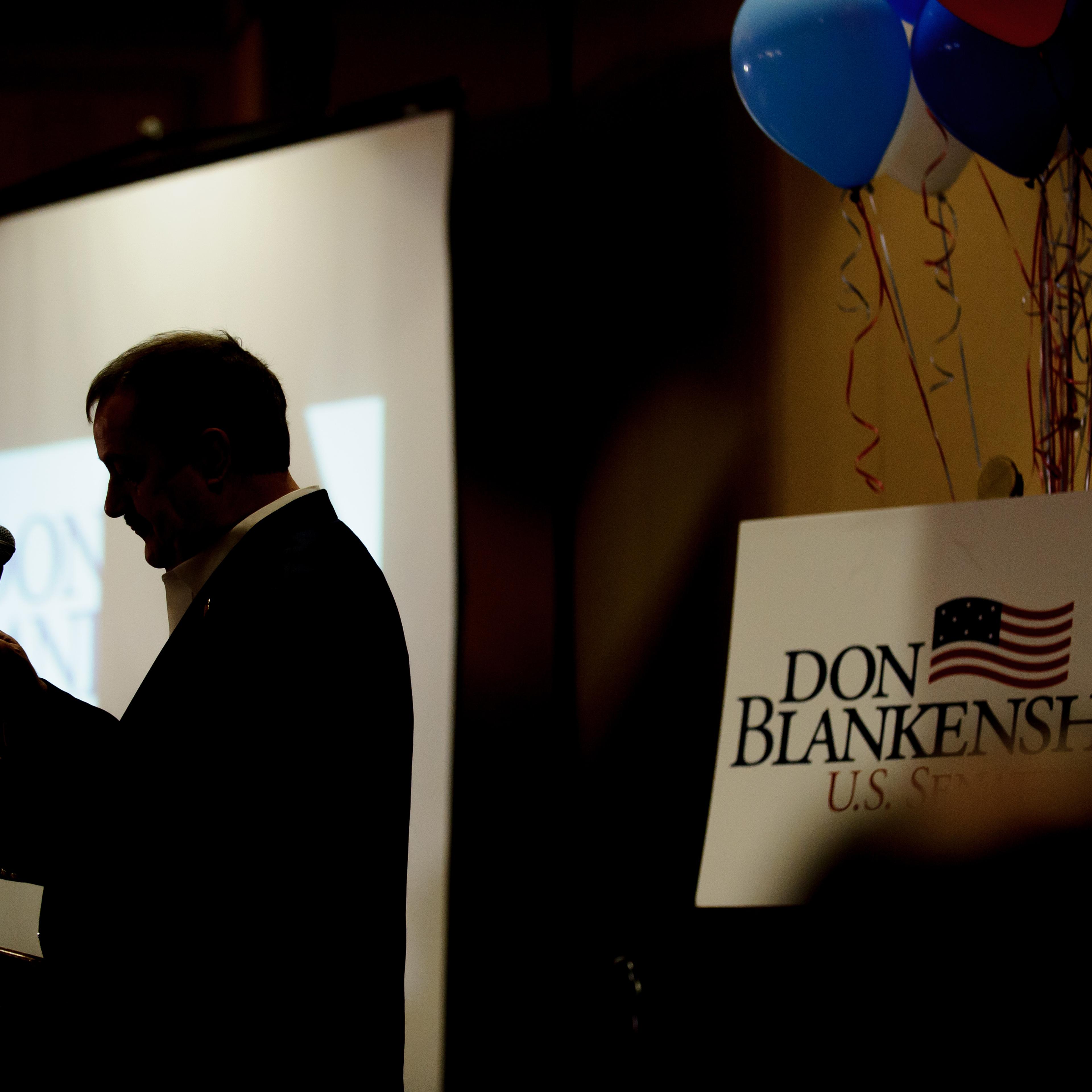 Republican Senate Candidate For West Virginia Don Blankenship Holds Primary Night Attend