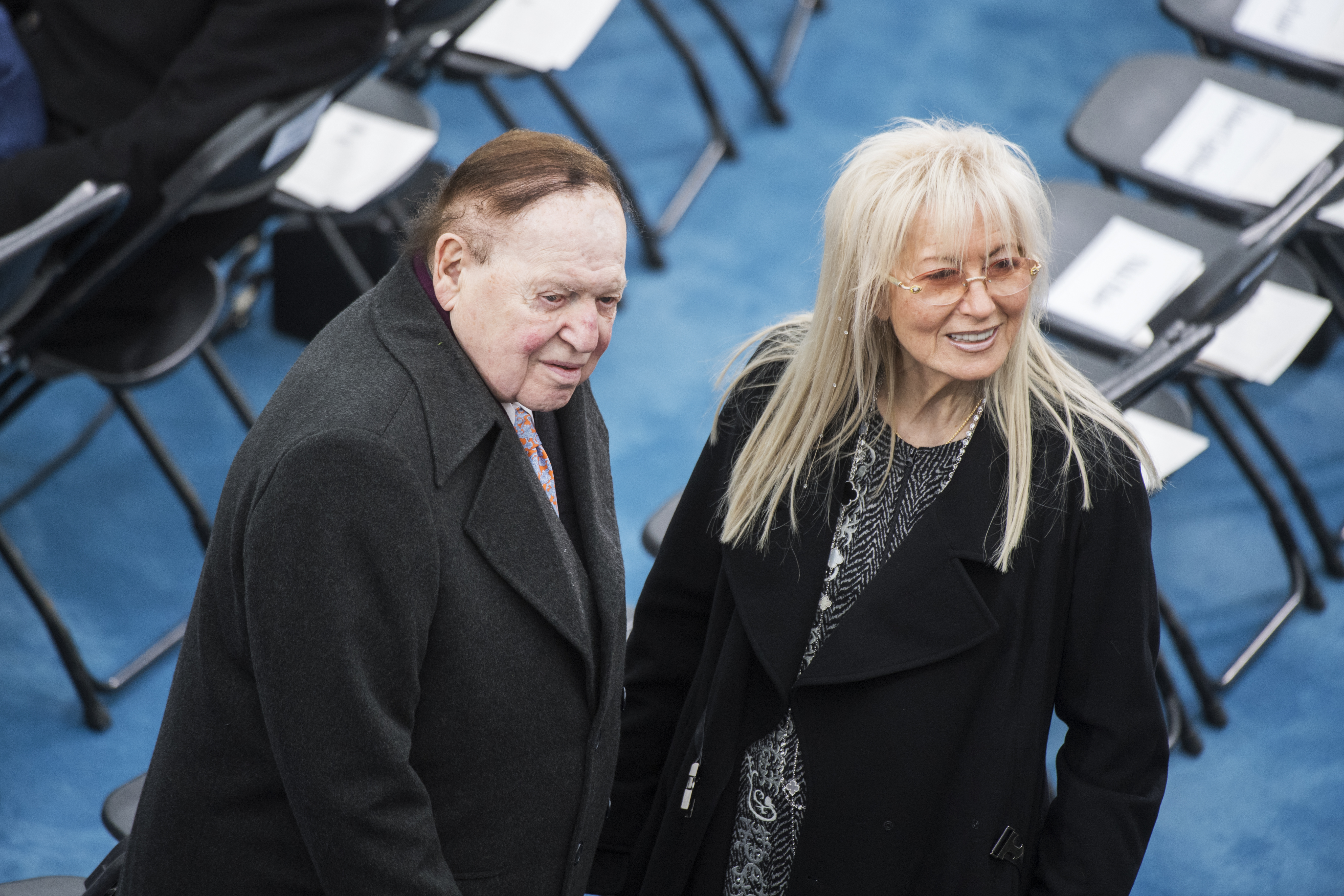 Sheldon and Miriam Adelson at Donald Trump's Inauguration Day