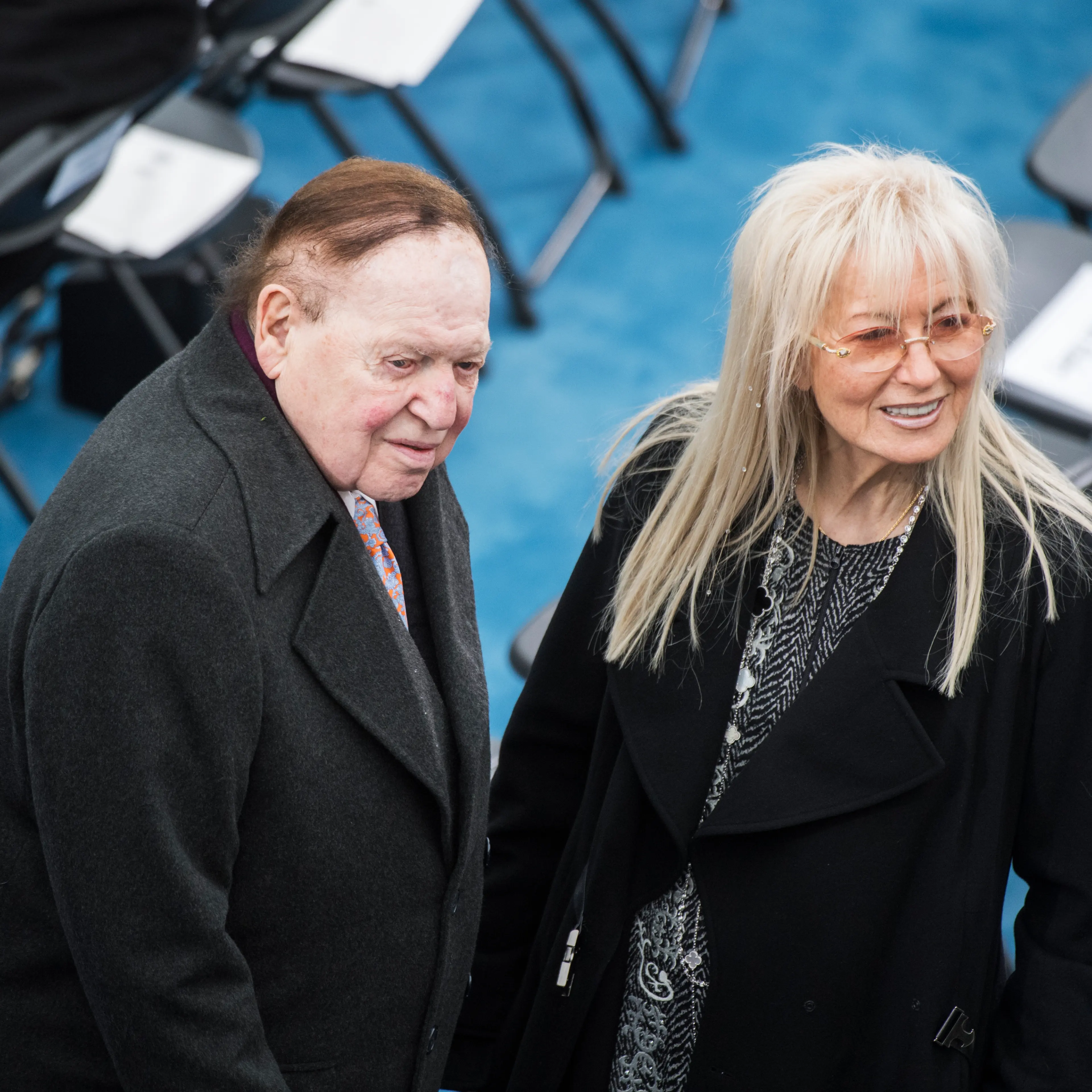 Sheldon and Miriam Adelson at Donald Trump's Inauguration Day