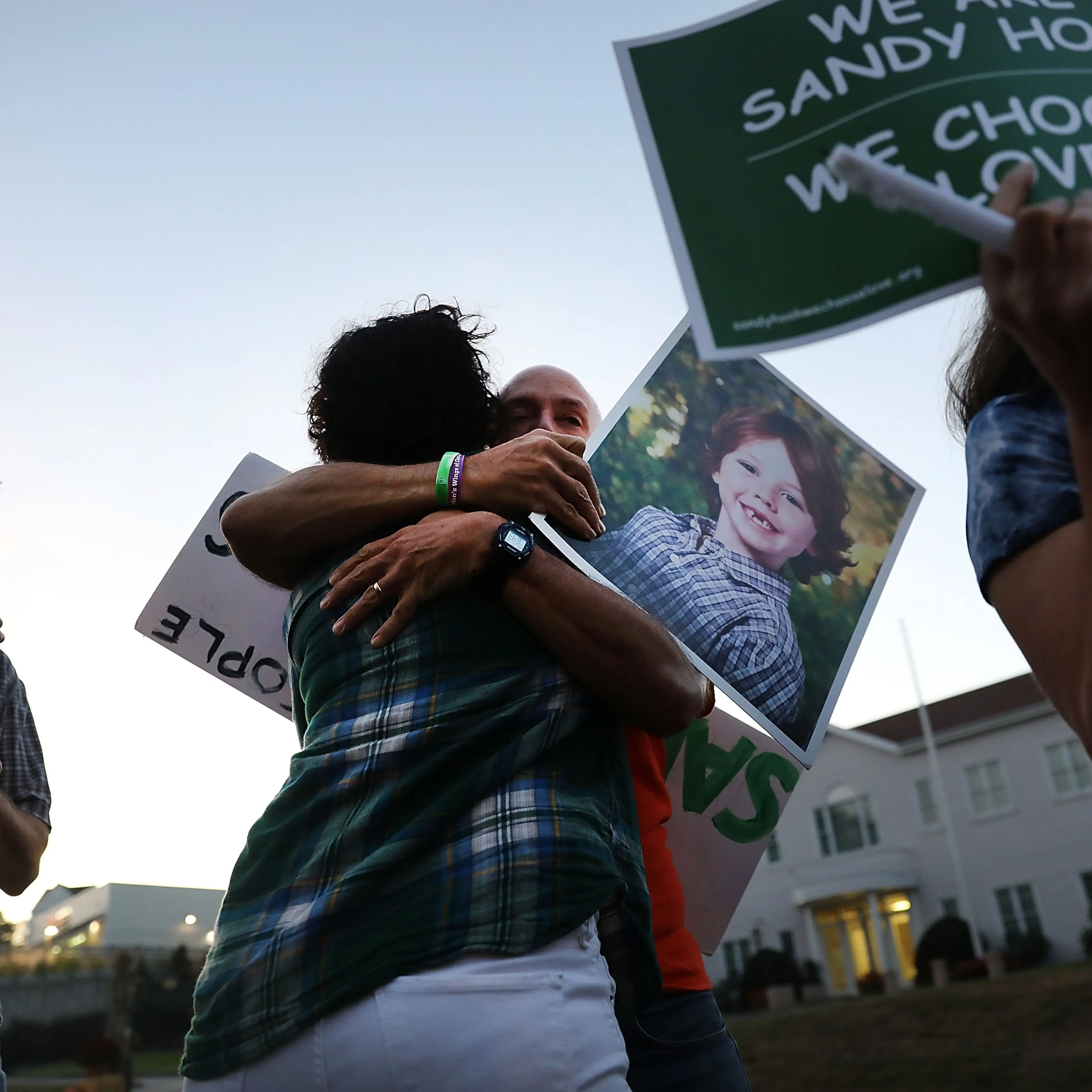 Vigil Held In Newtown, Connecticut For Las Vegas Shooting Victims