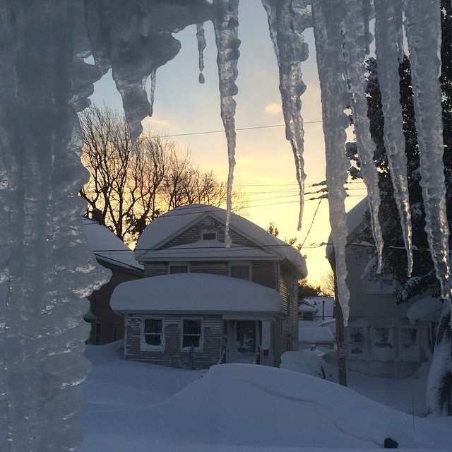 Fran shot this image from her home in South Buffalo, saying 'Mother Nature's way of saying "it's going to be just fine'"