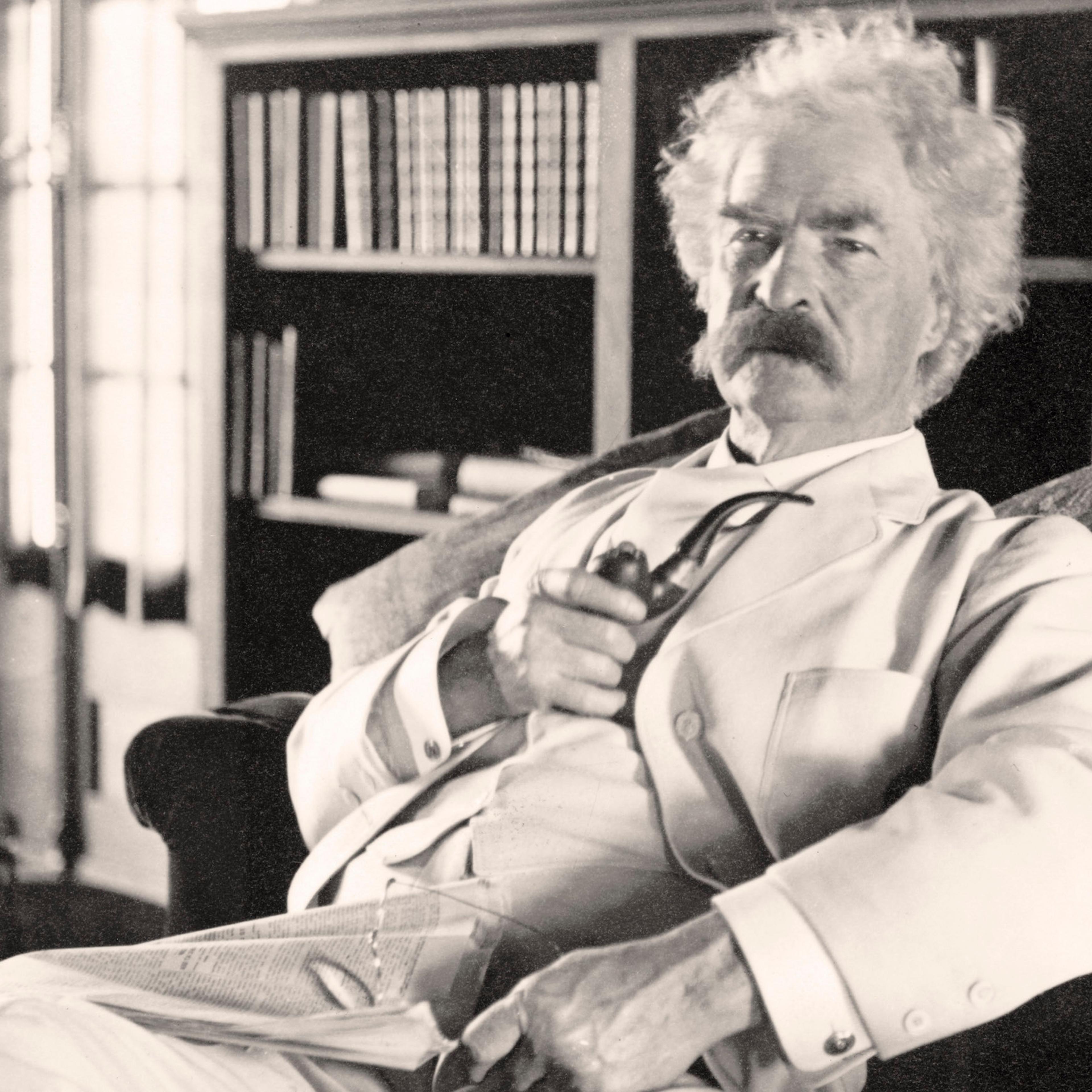 Samuel Langhorne Clemens 1835 to 1910 known by pen name Mark Twain American humorist, satirist, writer, and lecturer From photograph taken in his old age