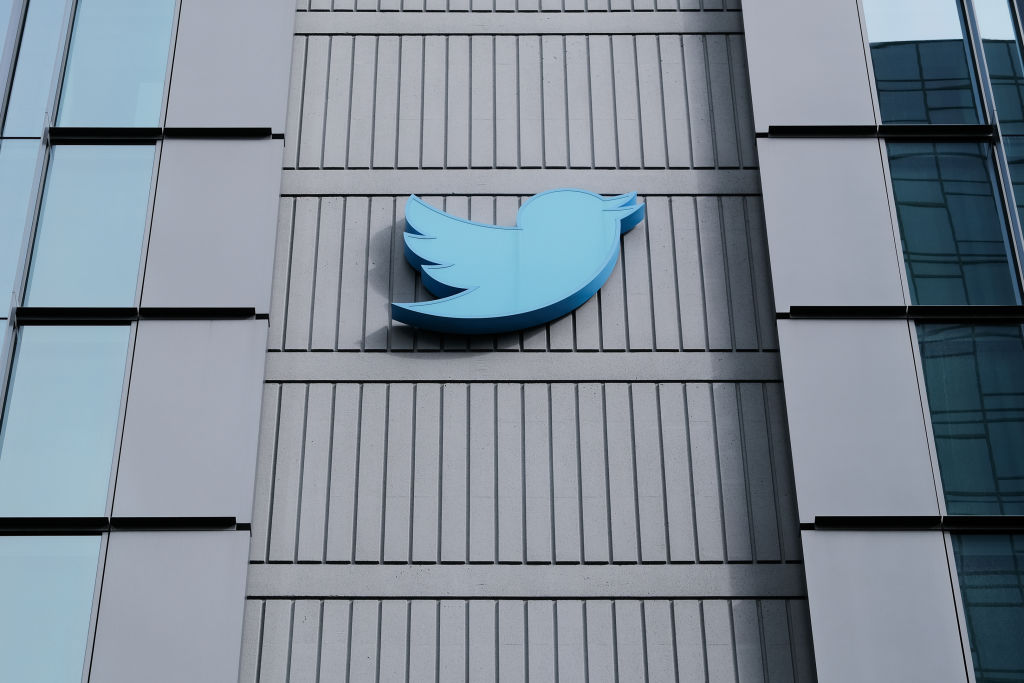 SAN FRANCISCO, CA - NOVEMBER 04: Twitter headquarters stands on 10th Street on November 4, 2022 in San Francisco, California.