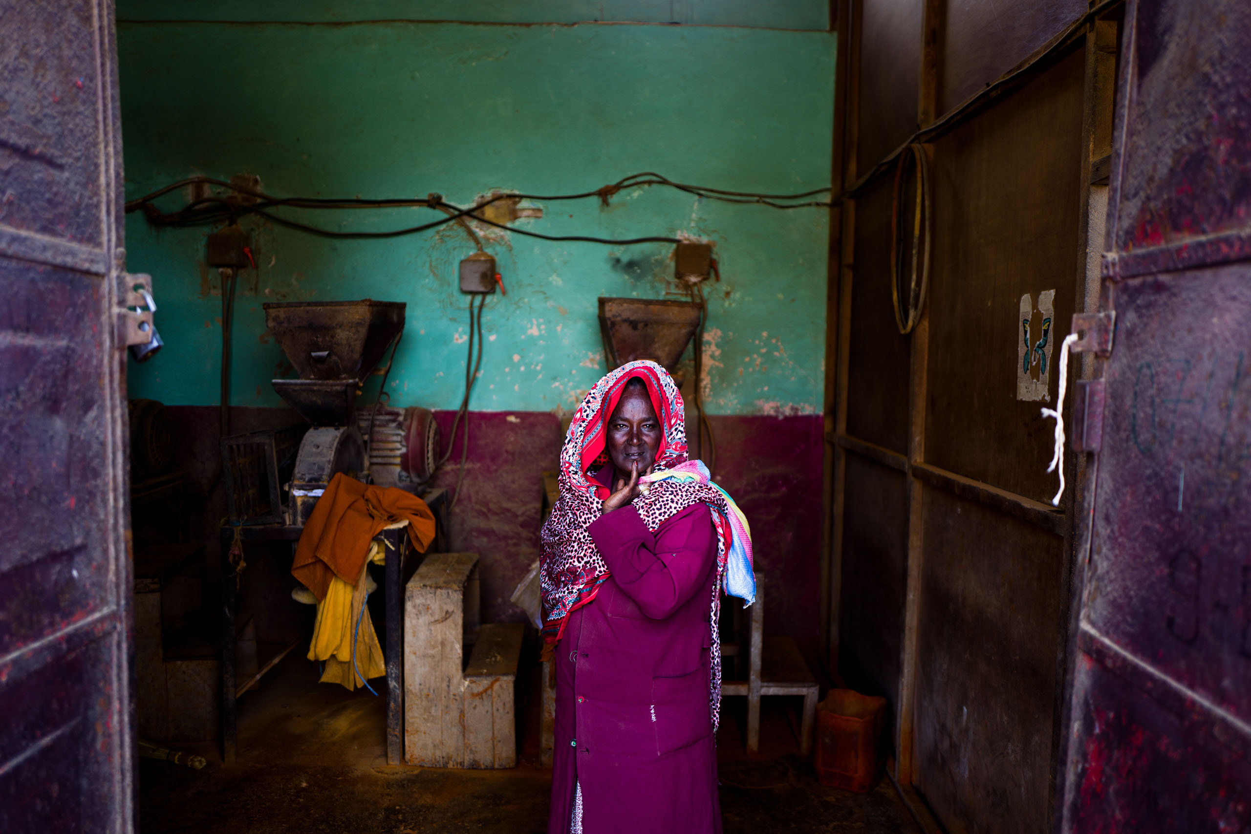 A woman at the market in Asmara.