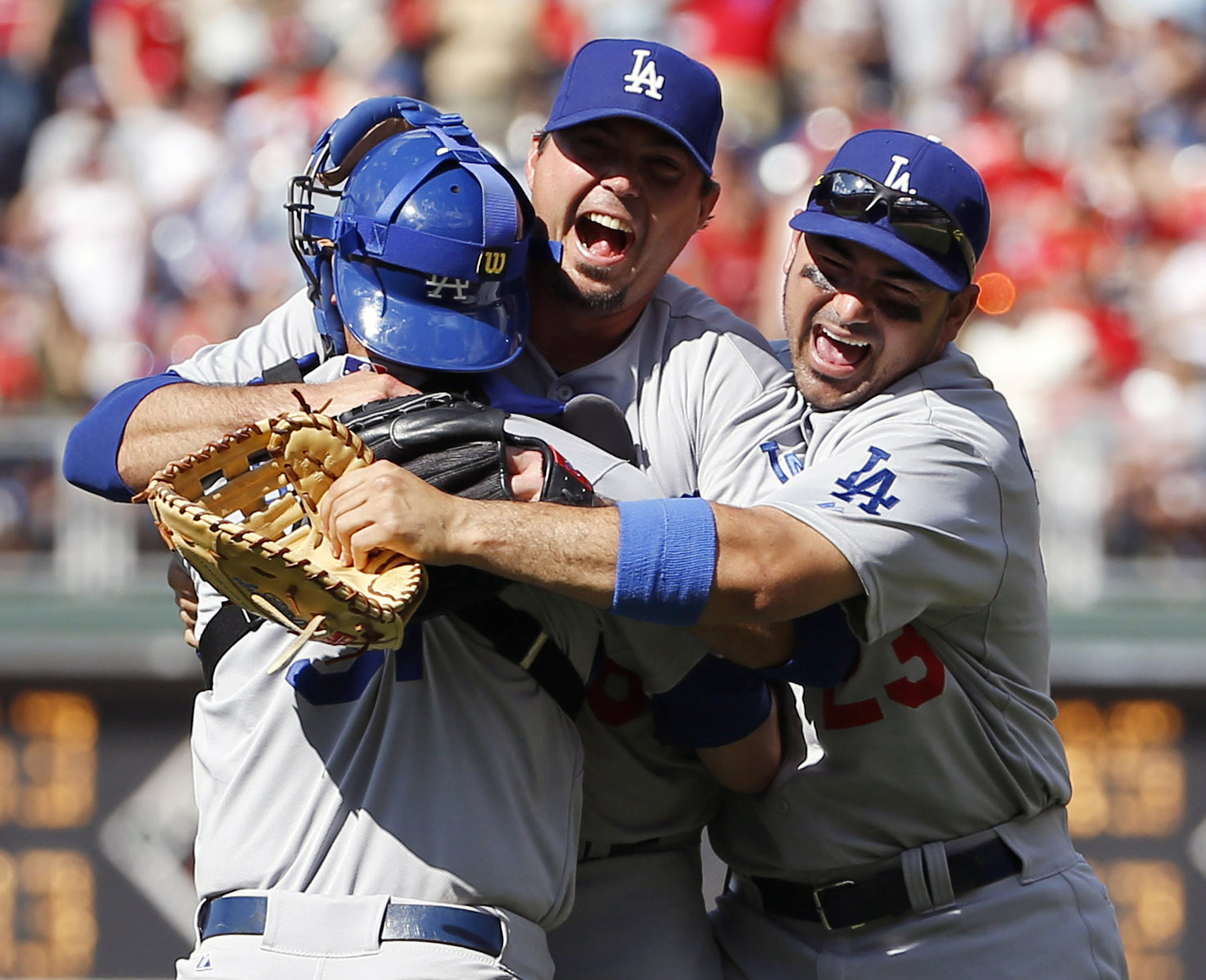 Josh Beckett, Adrian Gonzalez, Drew Butera