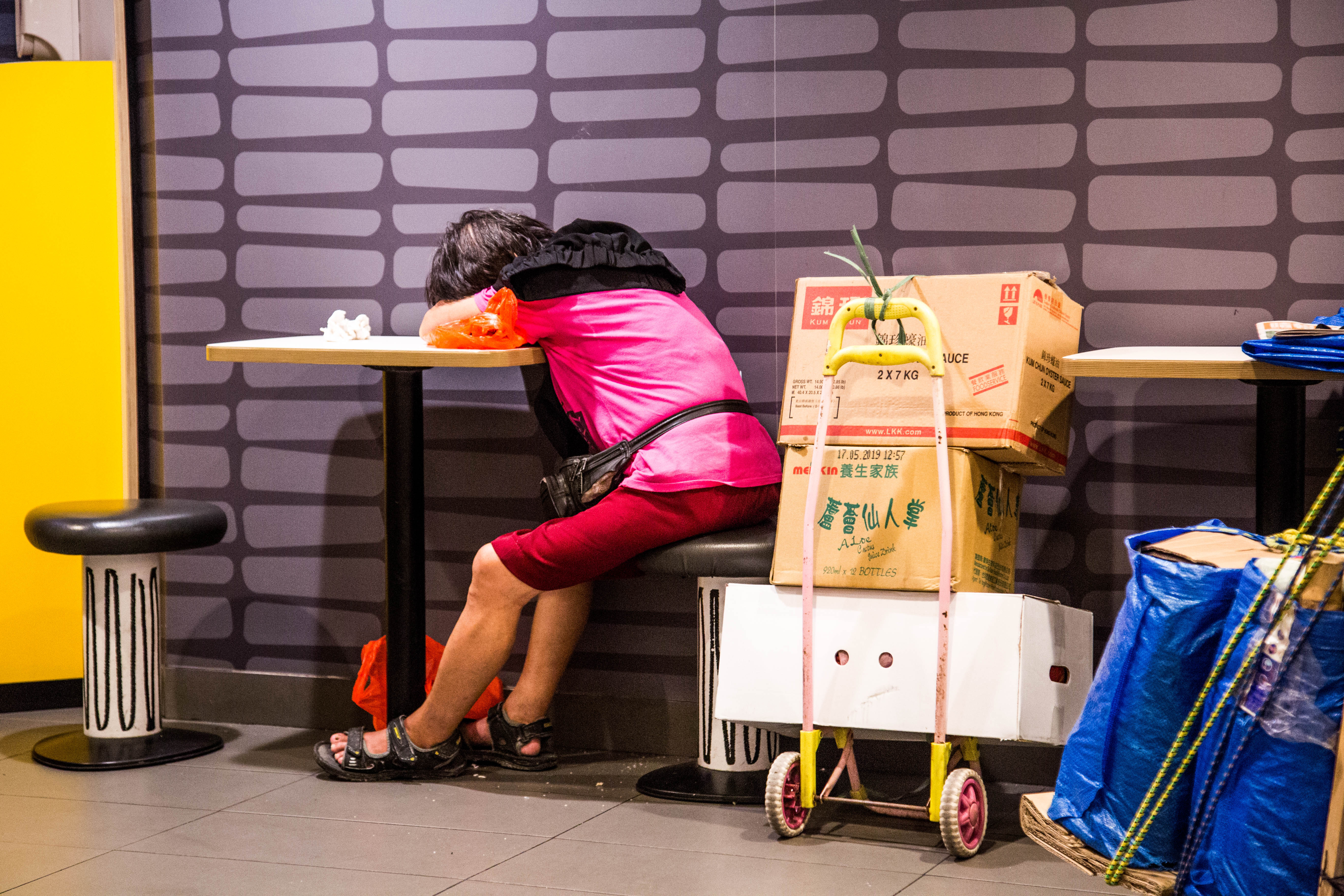 Hong Kong's McRefugees. Photo by Aria Hangyu Chen for TIME
