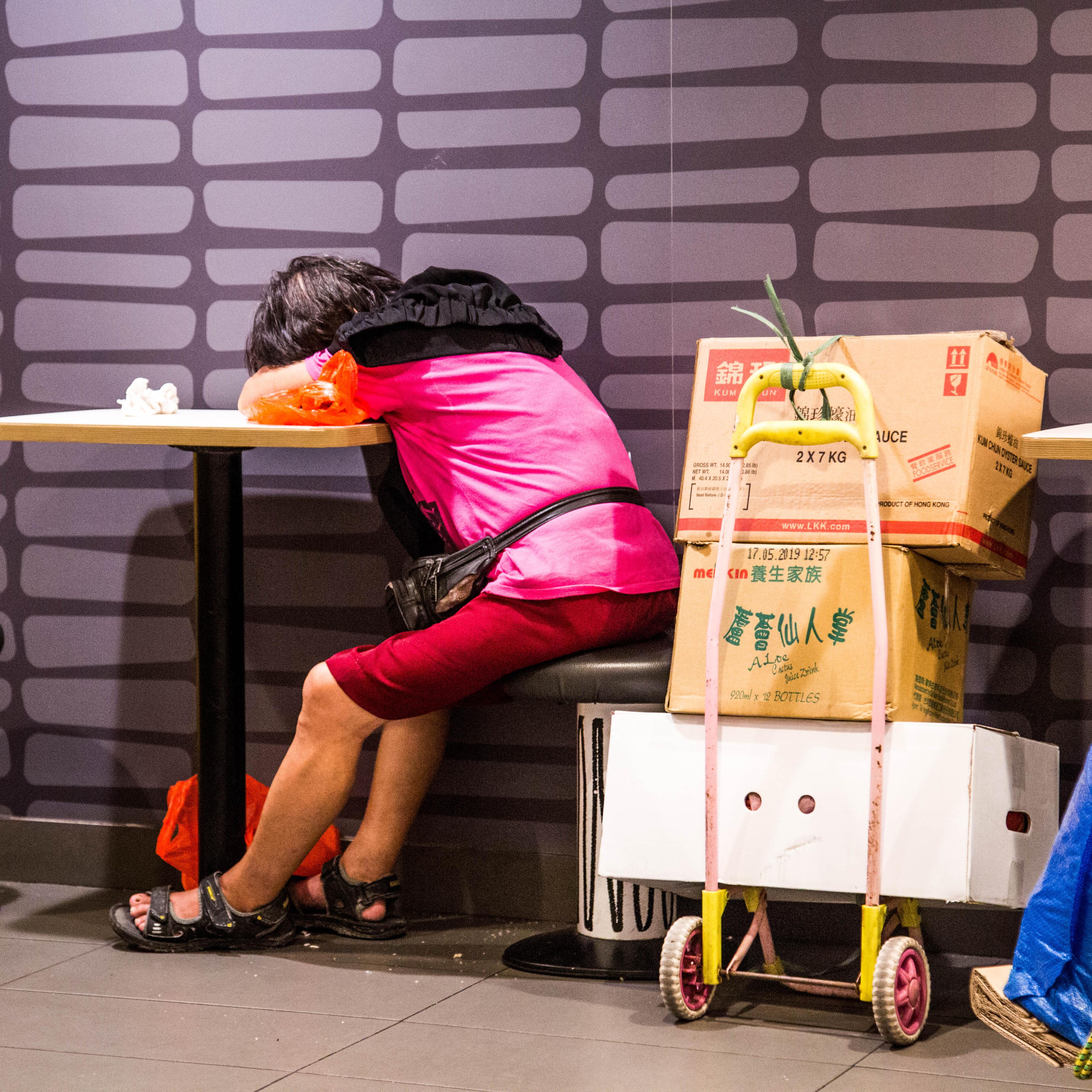 Hong Kong's McRefugees. Photo by Aria Hangyu Chen for TIME