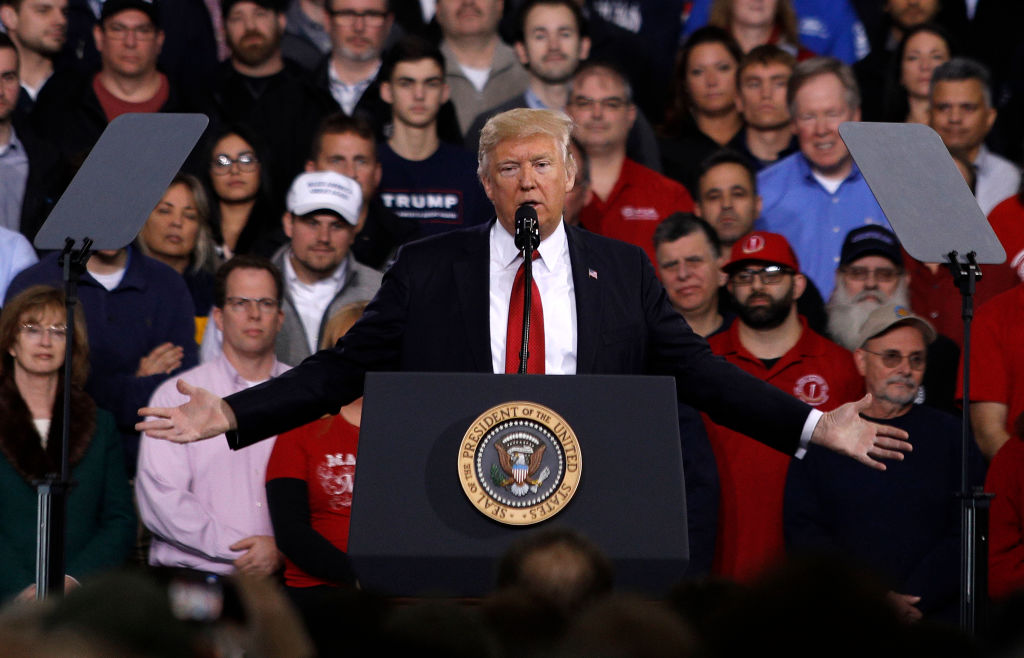 President Trump Speaks At American Center For Mobility In Ypsilanti, Michigan