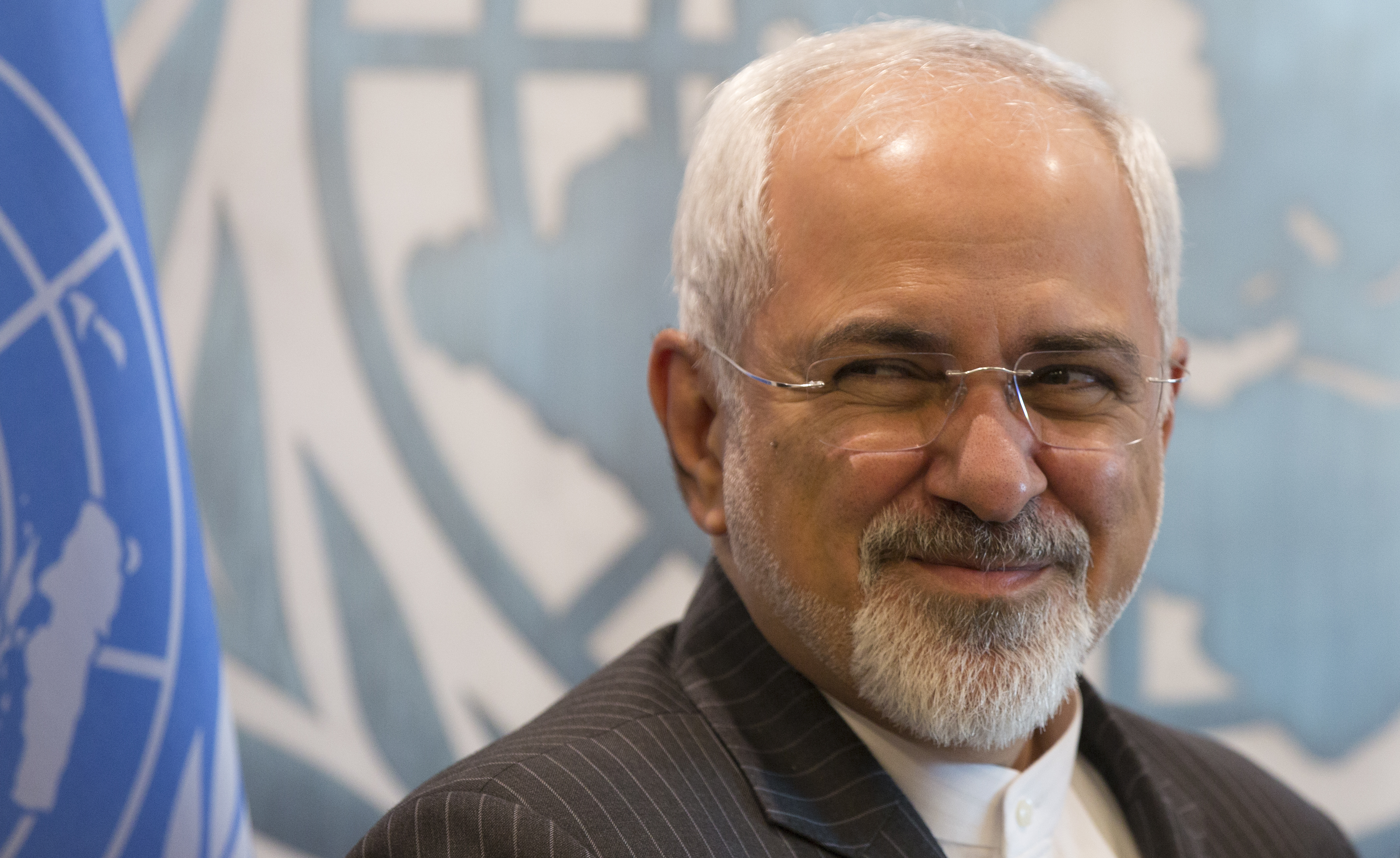 Mohammad Javad Zarif, Minister for Foreign Affairs of the Islamic Republic of Iran at the United Nations Headquarters in New York City.