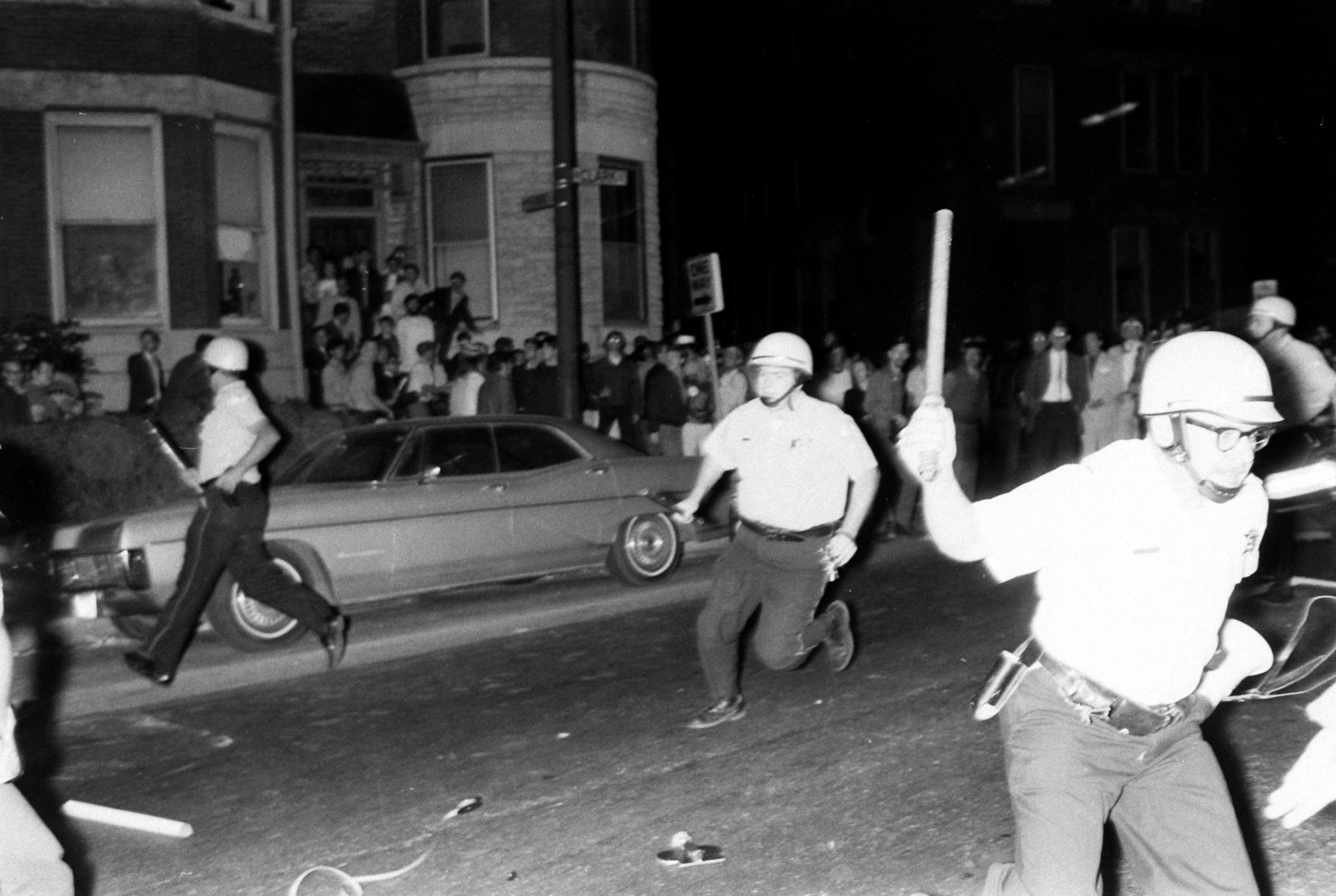 Protests at the Democratic Convention in Chicago, July 1968.