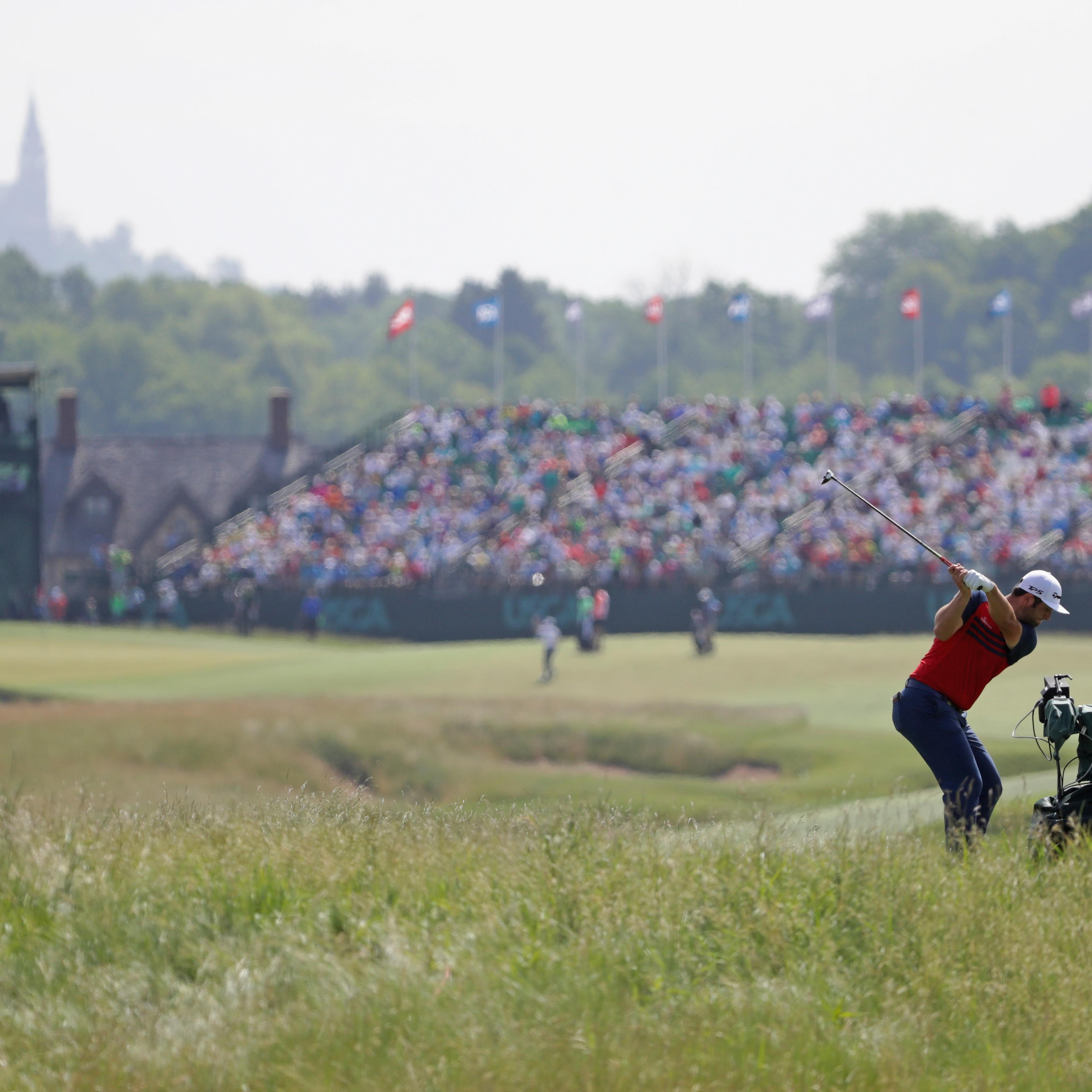 us open golf blimp crashes