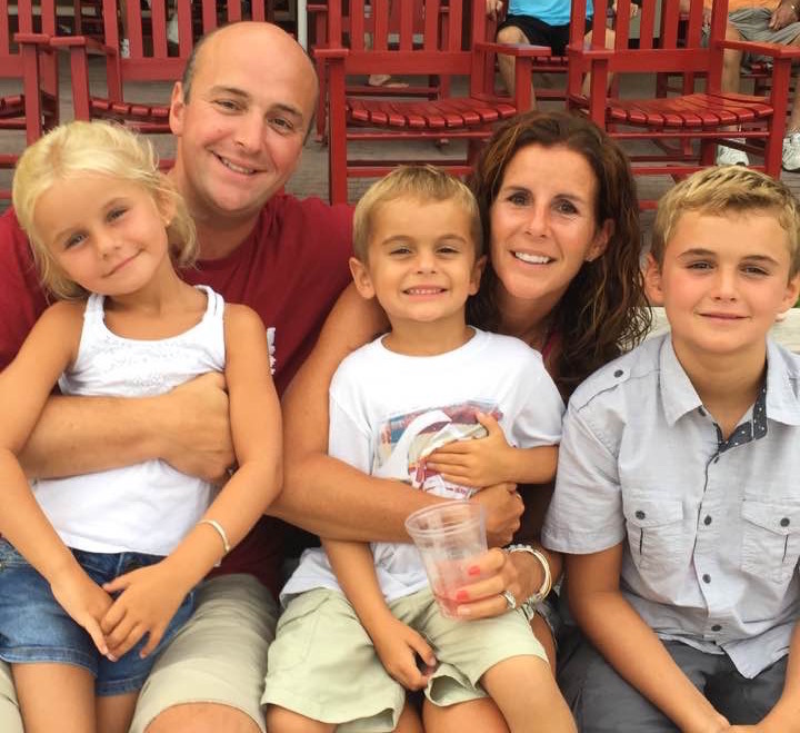 Garrett Pope (far right) is seen here with his parents (back row), his sister Mollie (far left) and his brother Jackson (center) in this undated photo