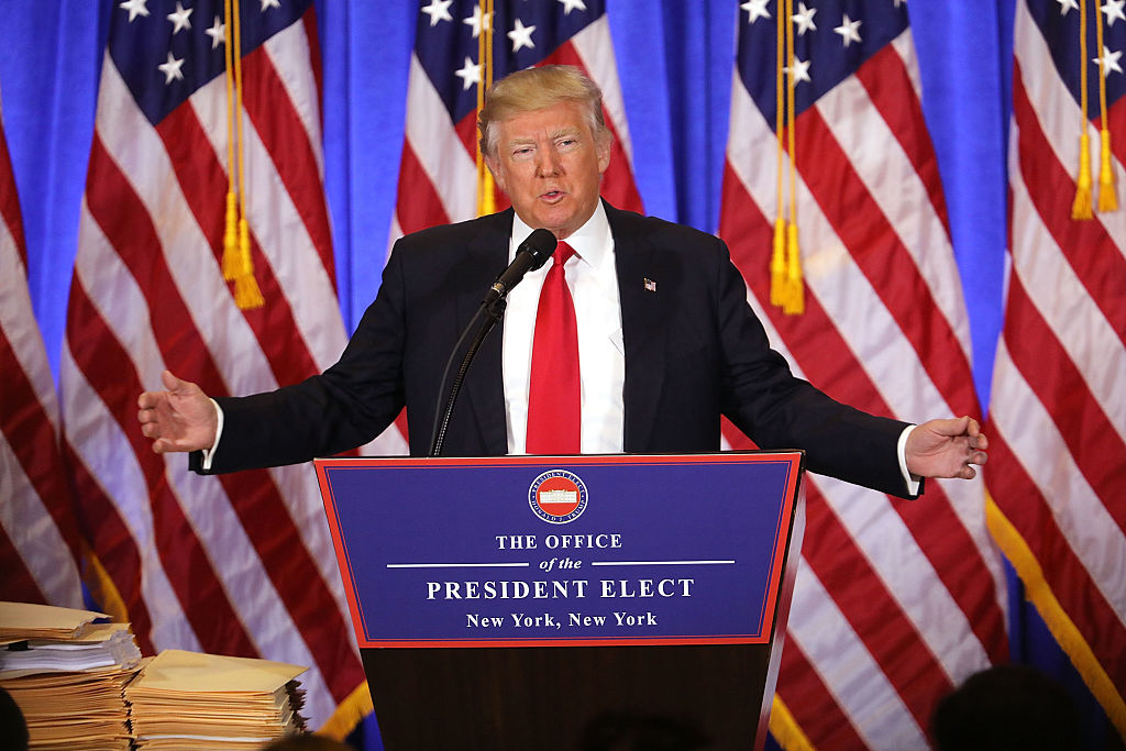President-Elect Donald Trump Holds Press Conference In New York