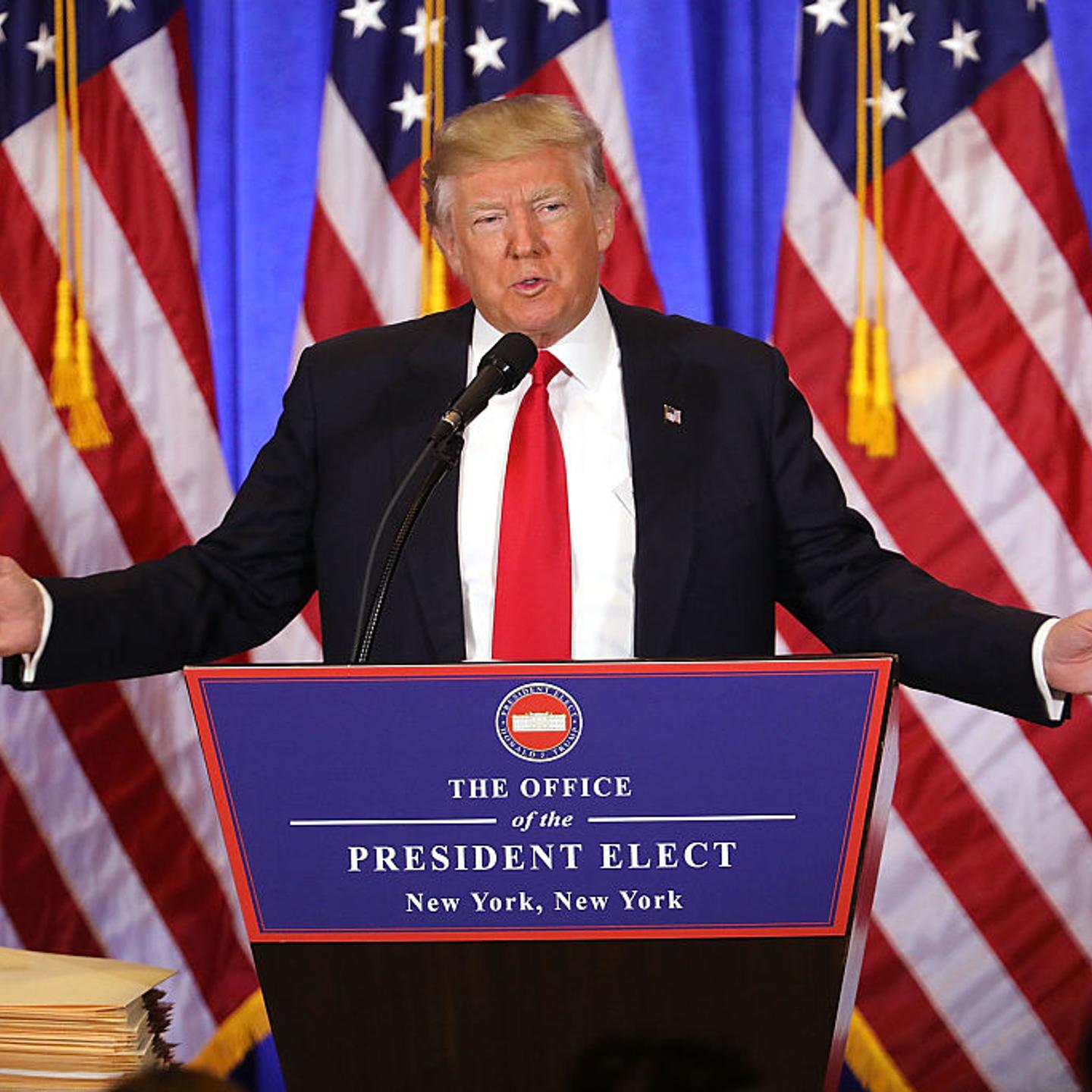 President-Elect Donald Trump Holds Press Conference In New York