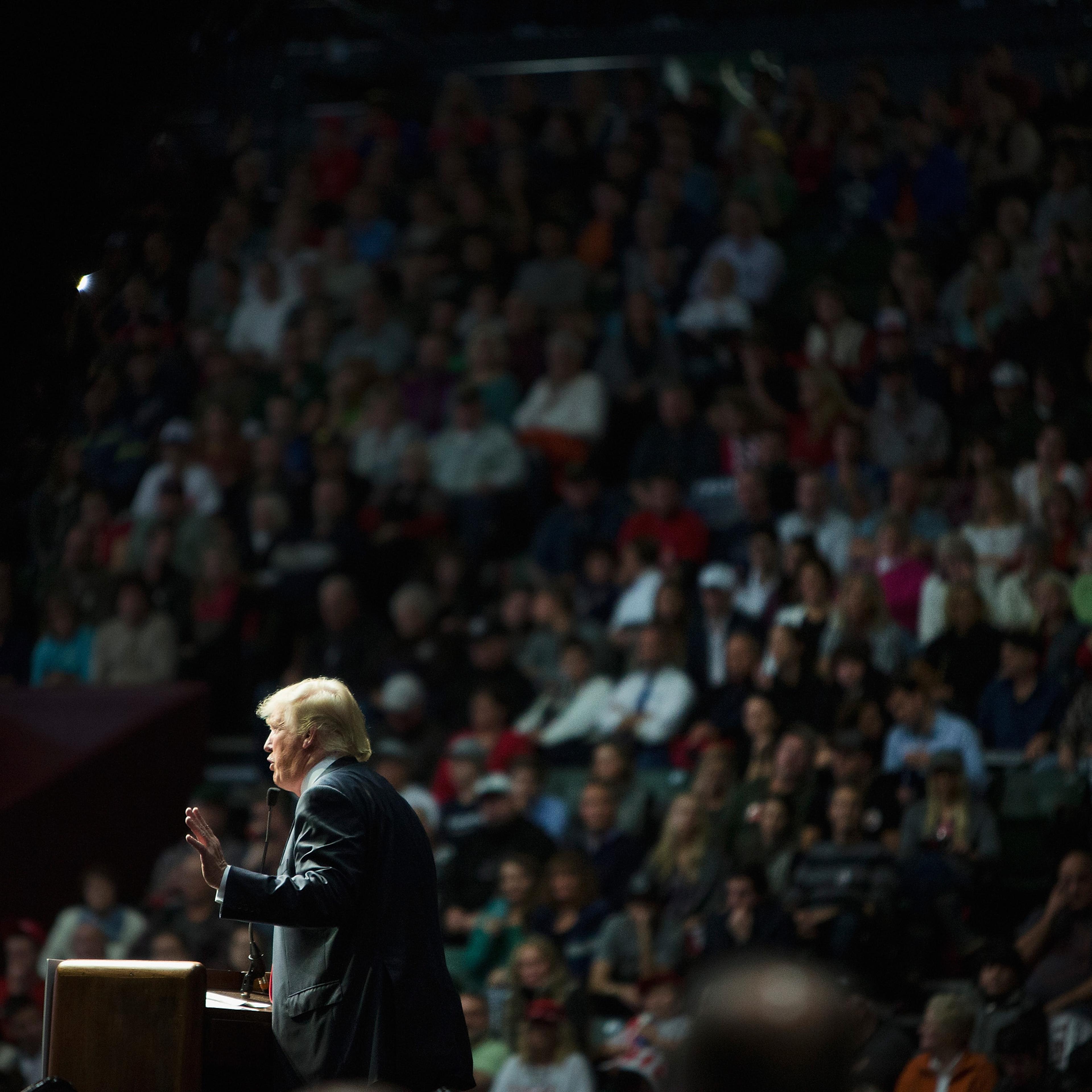 Donald Trump Campaigns In Grand Rapids