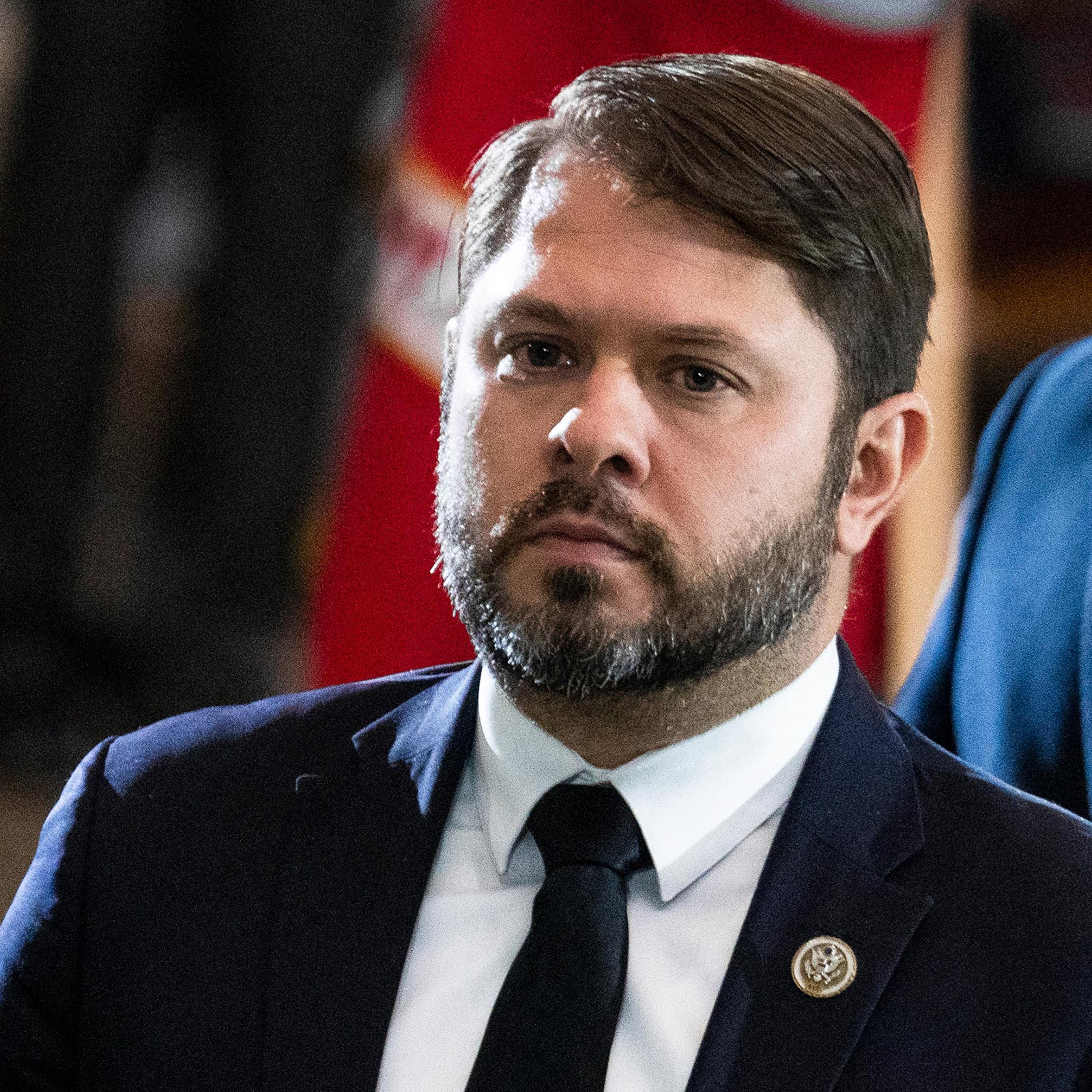 Rep. Ruben Gallego, D-Ariz., is seen in the U.S. Capitol, July 14, 2022, in Washington.