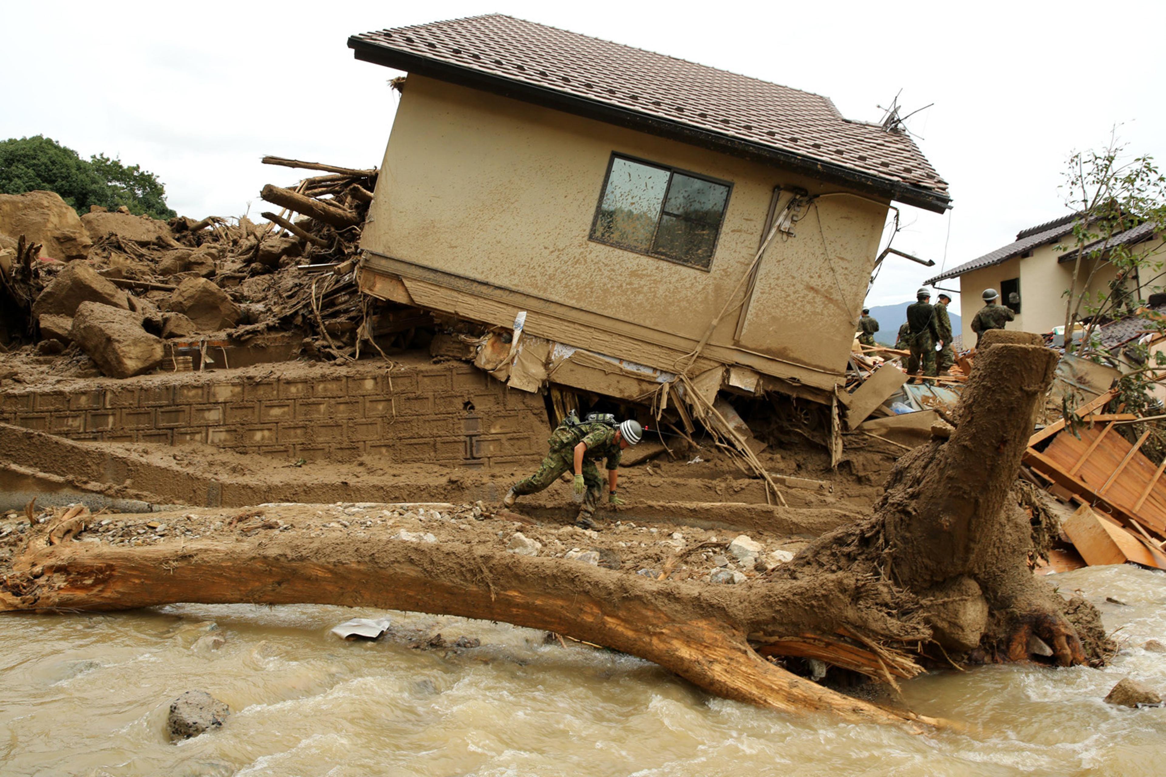 At Least 18 Killed In Hiroshima Landslides