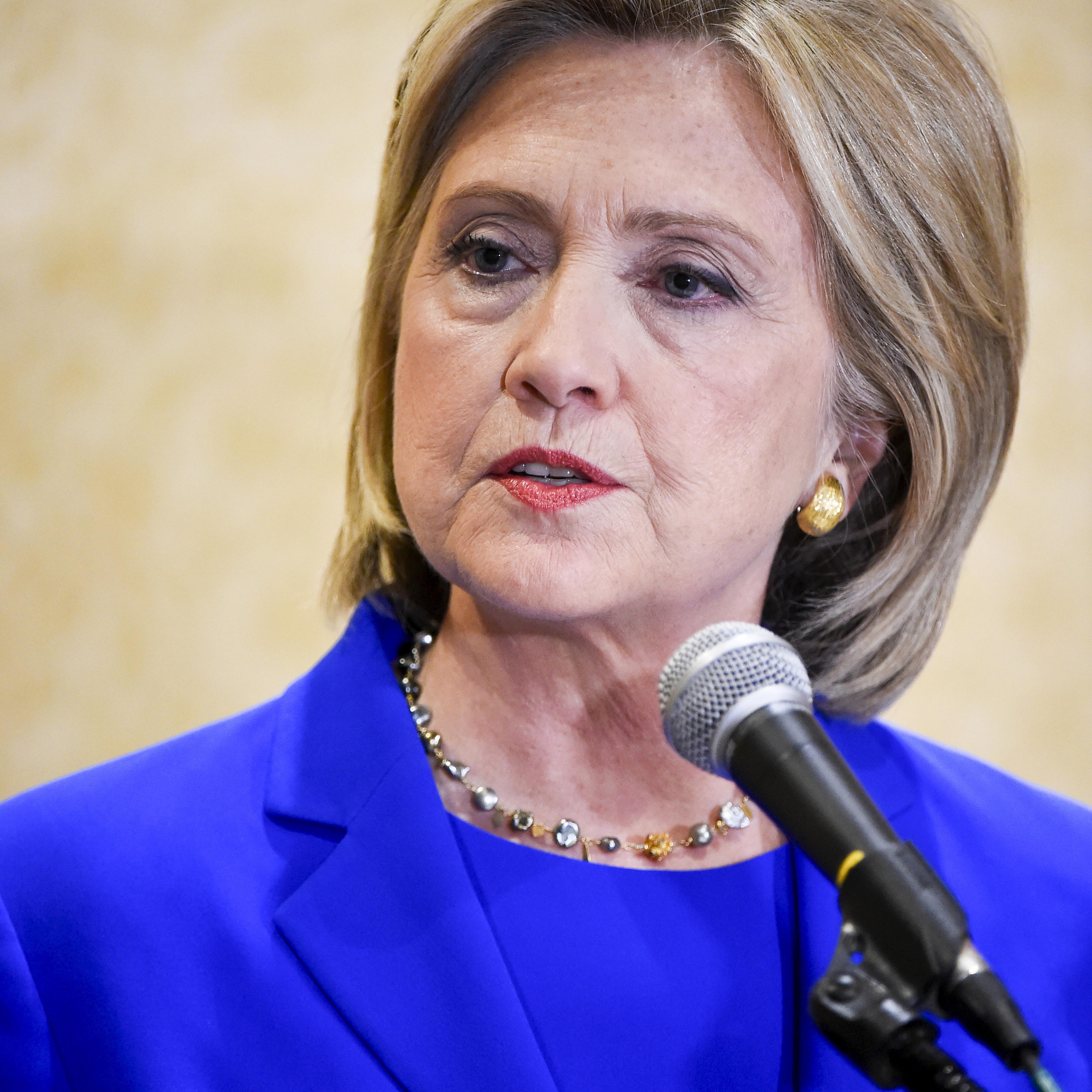 Democratic presidential candidate hillary Clinton