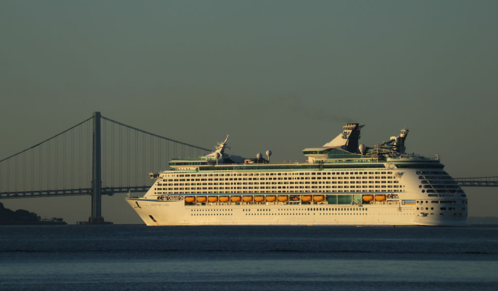Anthem of the Seas Cruise Ship Arrives in Port