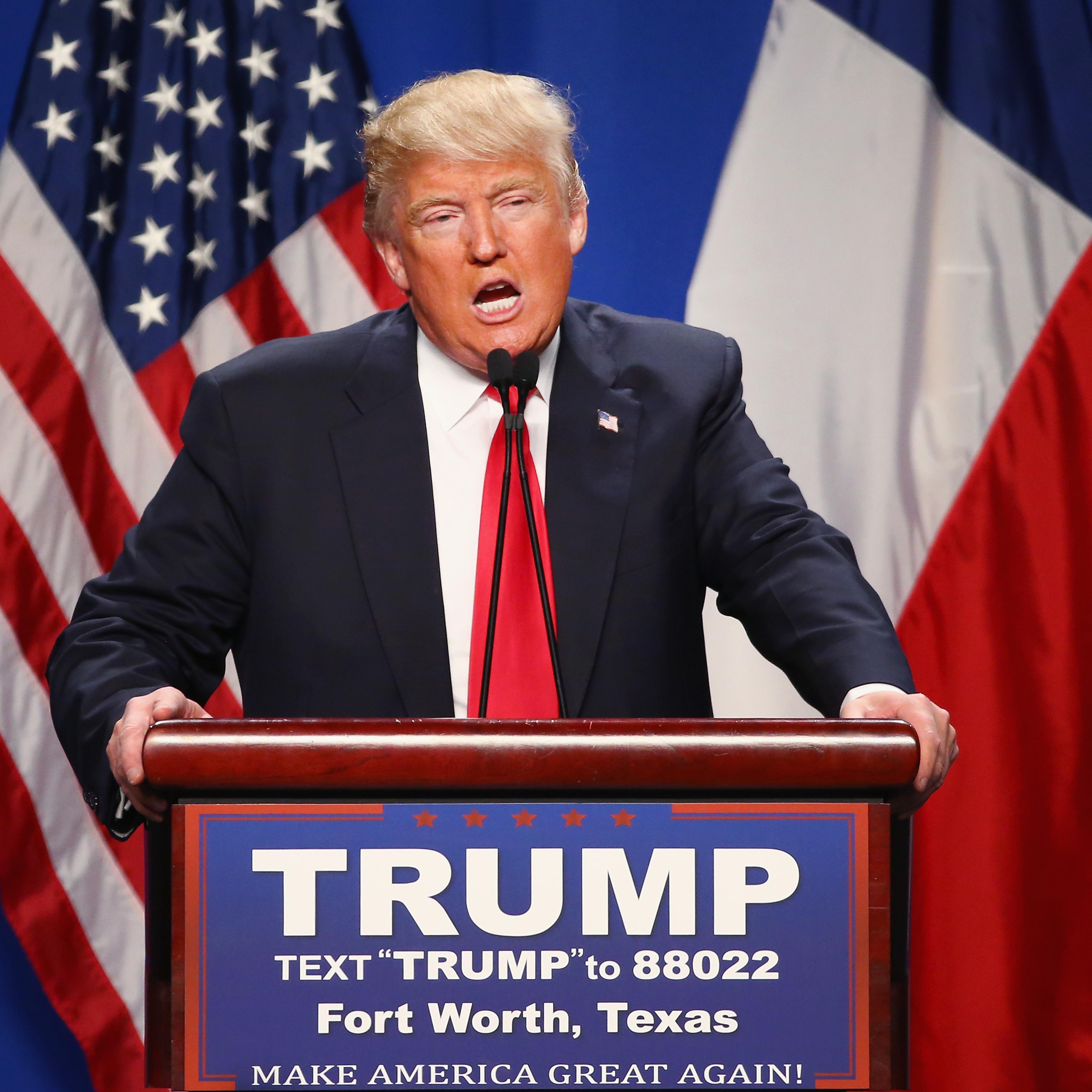 Donald Trump Holds Campaign Rally In Fort Worth