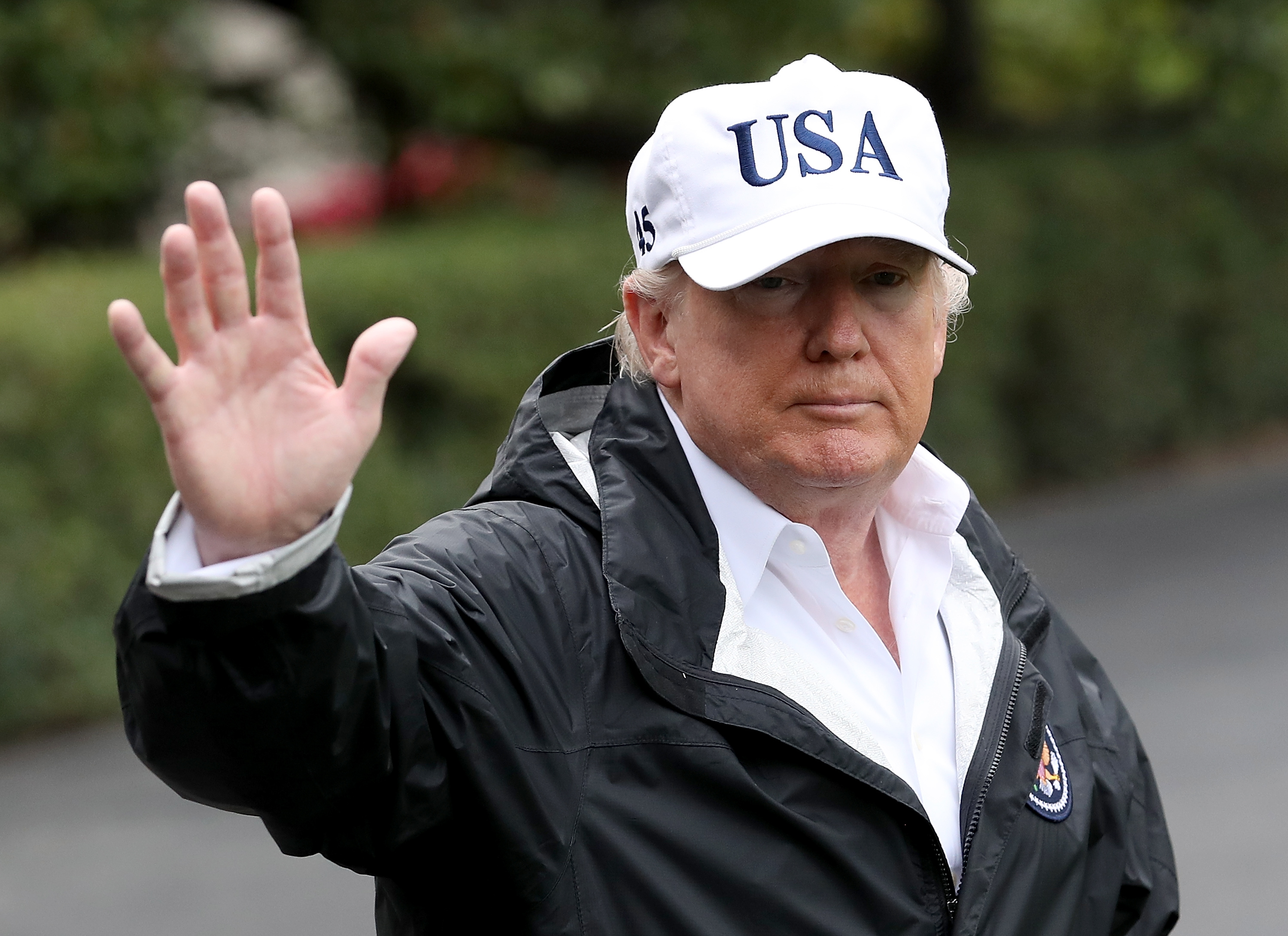 President Trump Departs White House For Florida