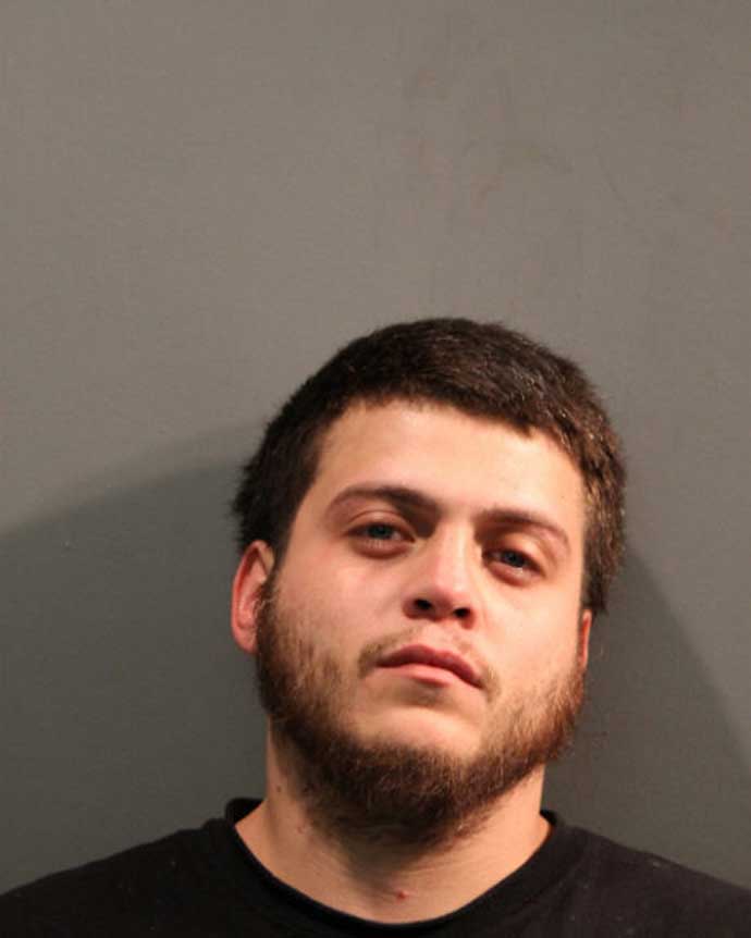 Michael Santiago is pictured in this undated booking photo provided by the Chicago Police Department