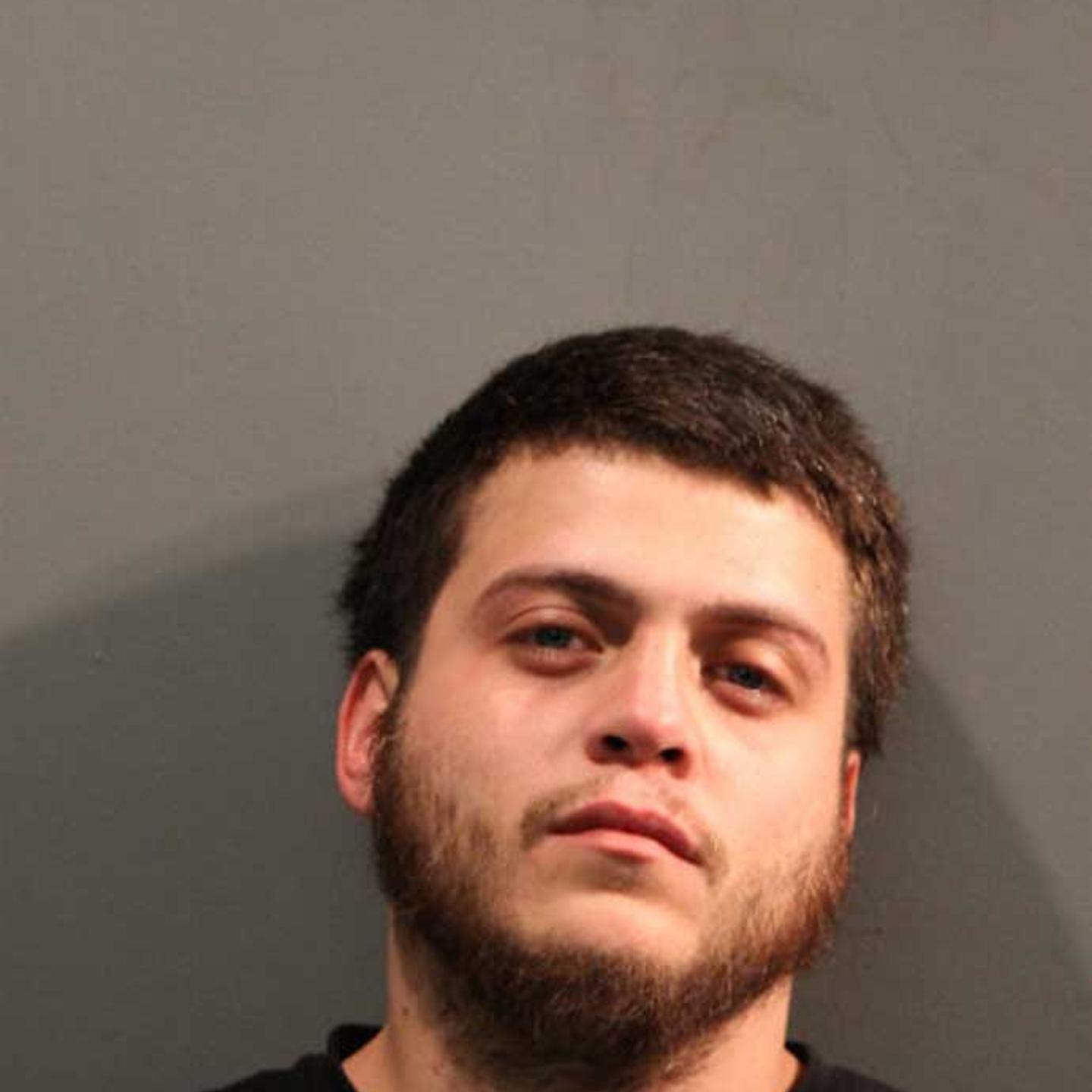 Michael Santiago is pictured in this undated booking photo provided by the Chicago Police Department