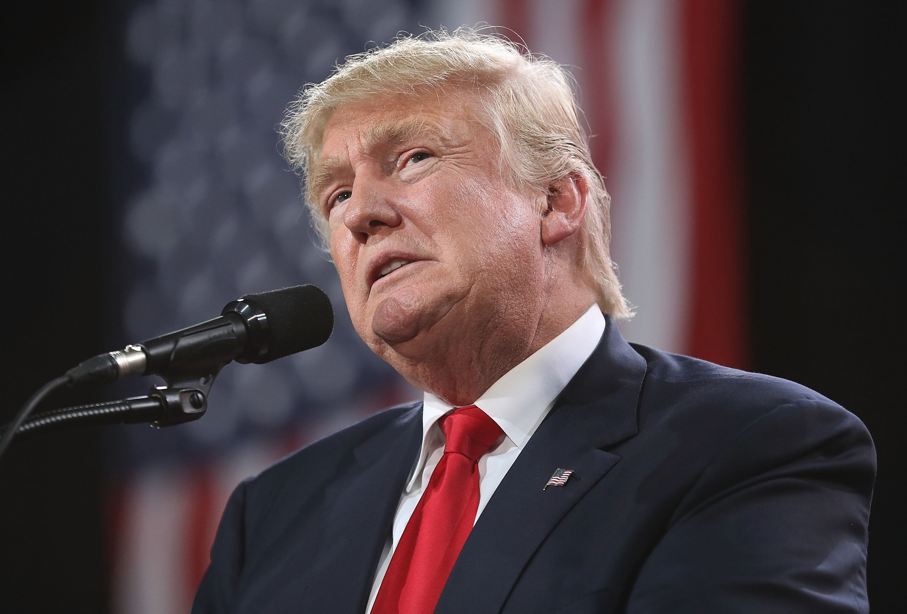 GOP Presidential Candidate Donald Trump Holds Campaign Rally In Tampa, Florida