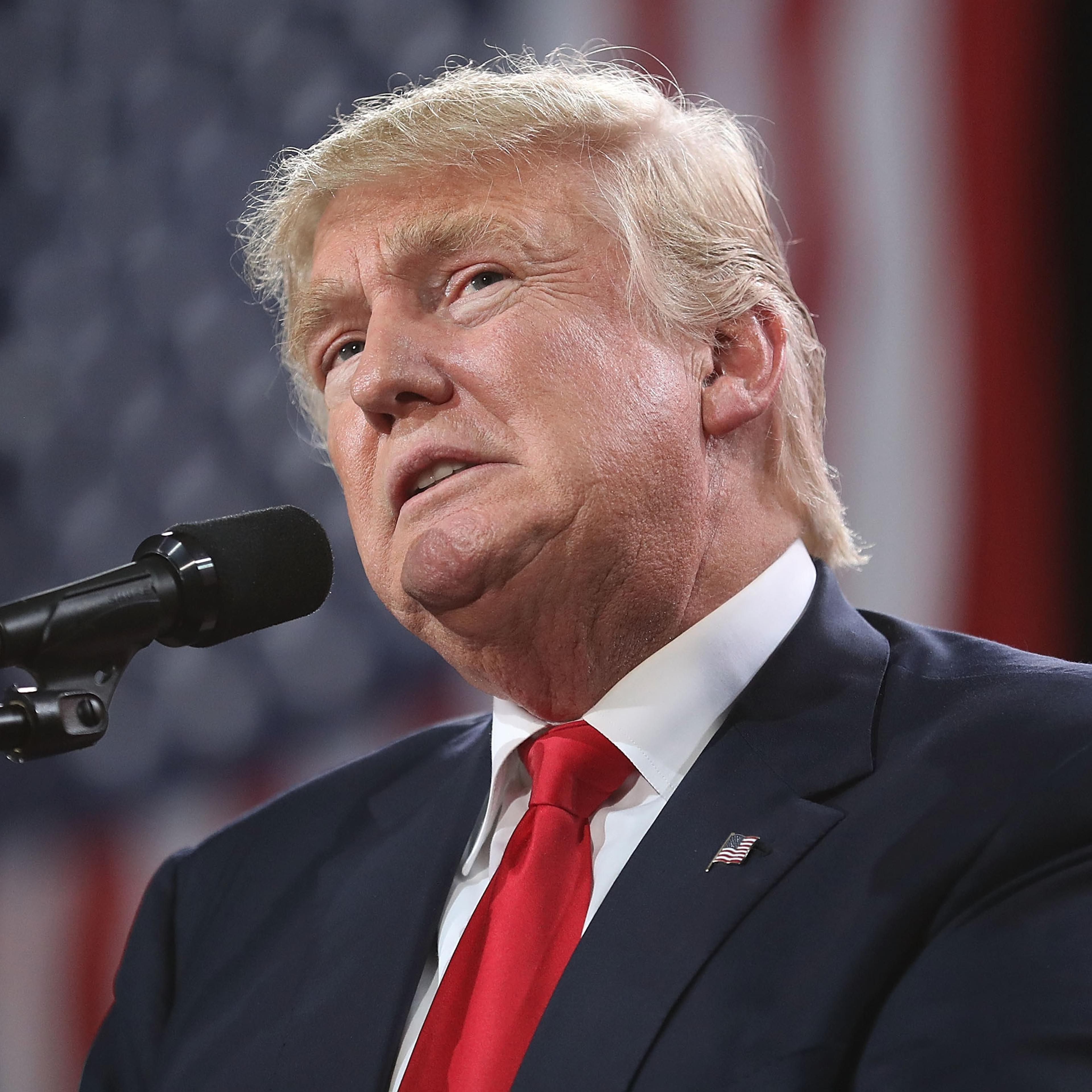 GOP Presidential Candidate Donald Trump Holds Campaign Rally In Tampa, Florida