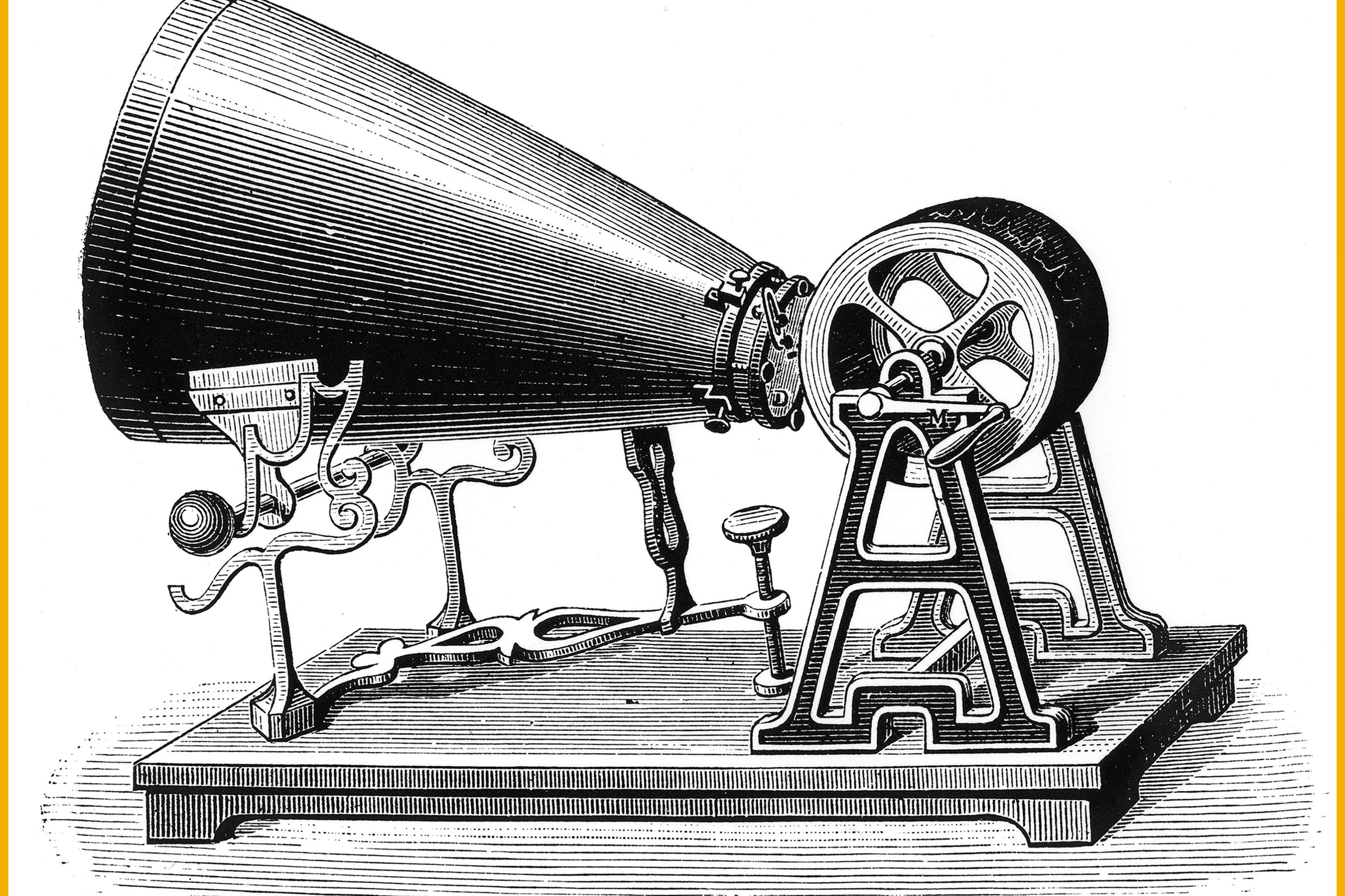 Phonautograph (c 1857) apparatus