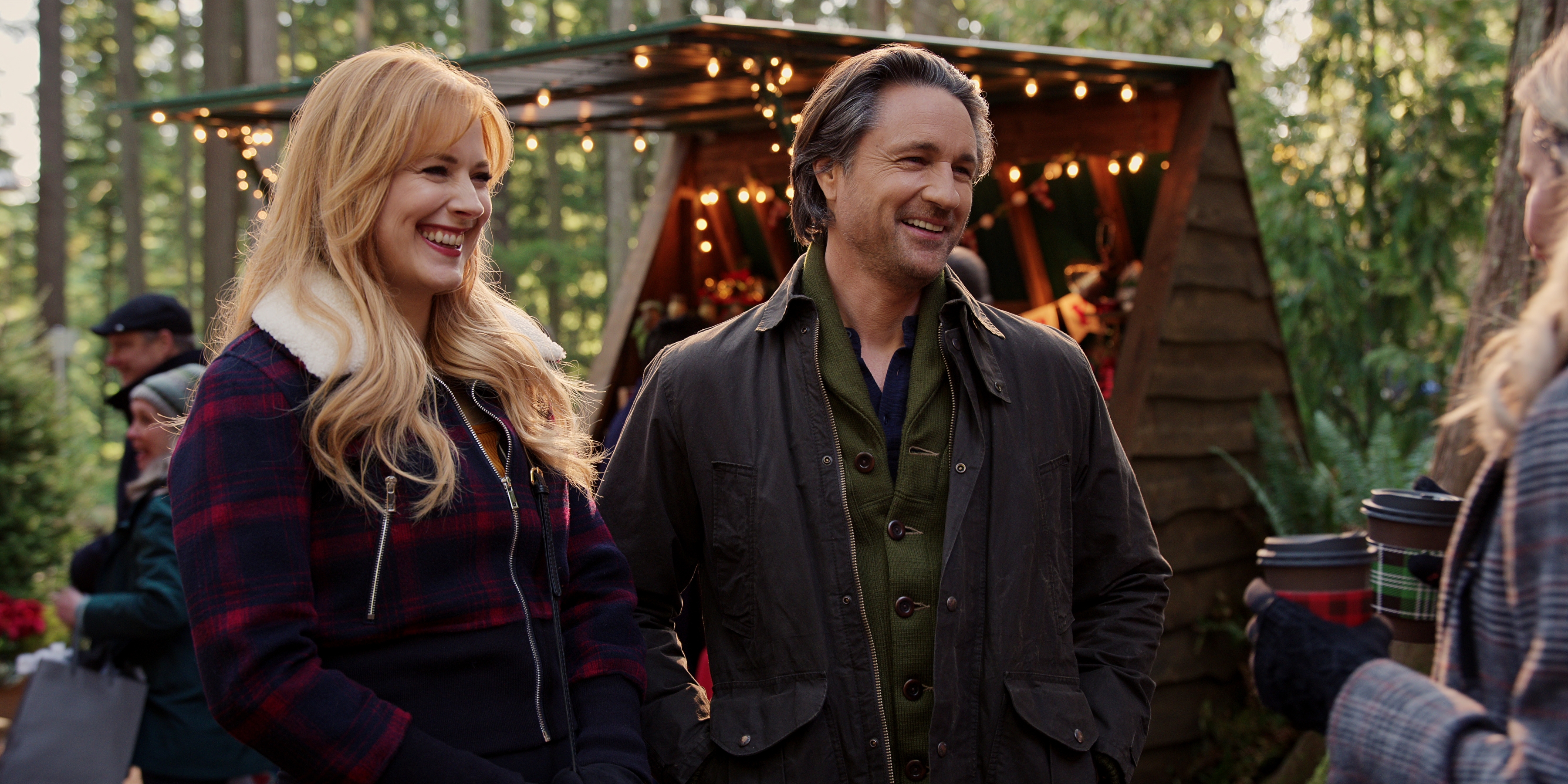 Virgin River. (L to R) Alexandra Breckenridge as Mel Monroe, Martin Henderson as Jack Sheridan in episode 511 of Virgin River. Cr. Courtesy of Netflix © 2023