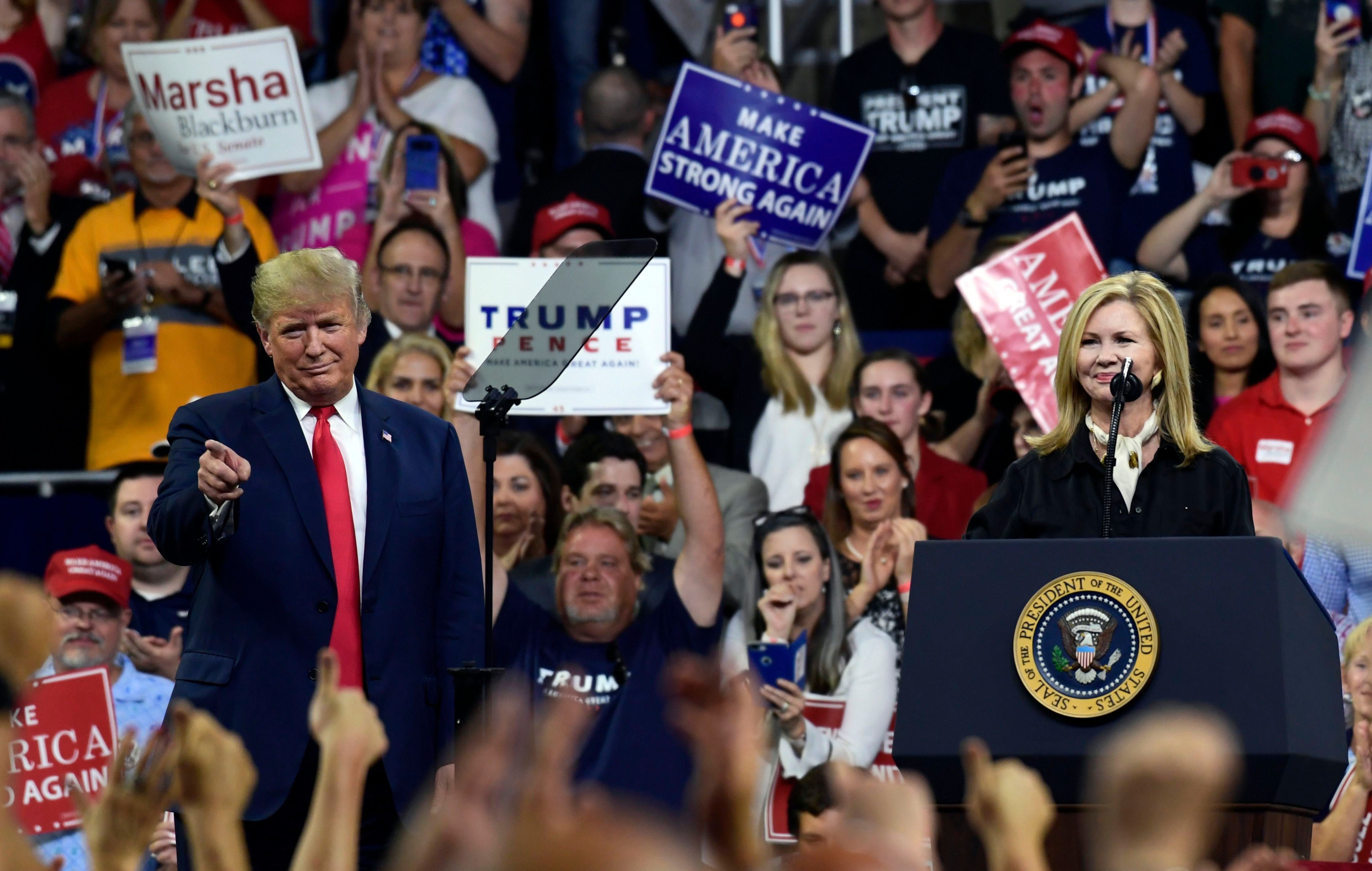 Election 2018 Trump, Johnson City, USA - 01 Oct 2018