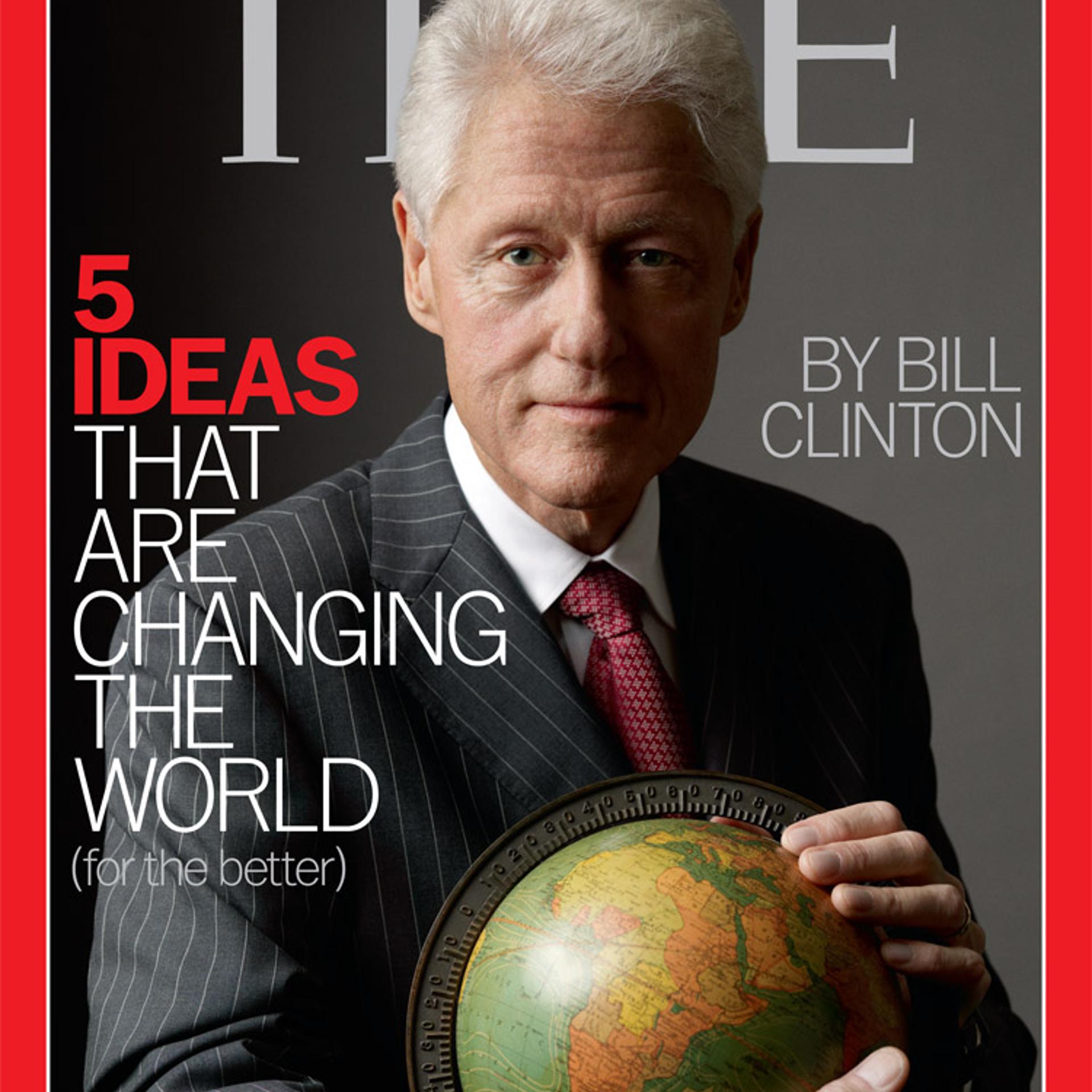 The cover of the Oct. 10, 2012 issue of TIME, featuring Bill Clinton photographed by Mark Seliger and prop styling by Rob Strauss.