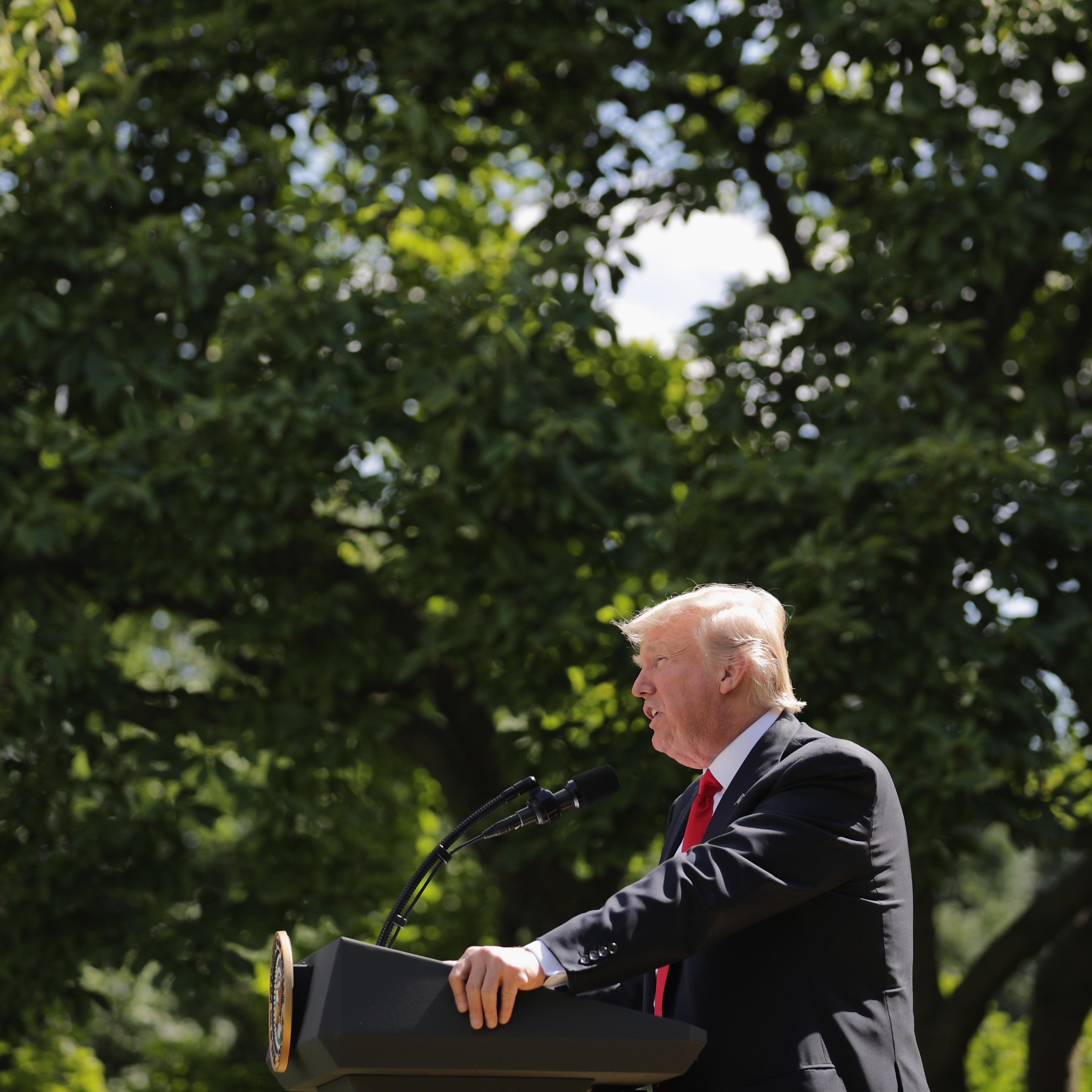 President Donald Trump Makes Statement On Paris Climate Agreement