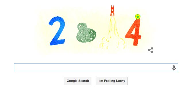 Google Doodle Dec. 31, 2014