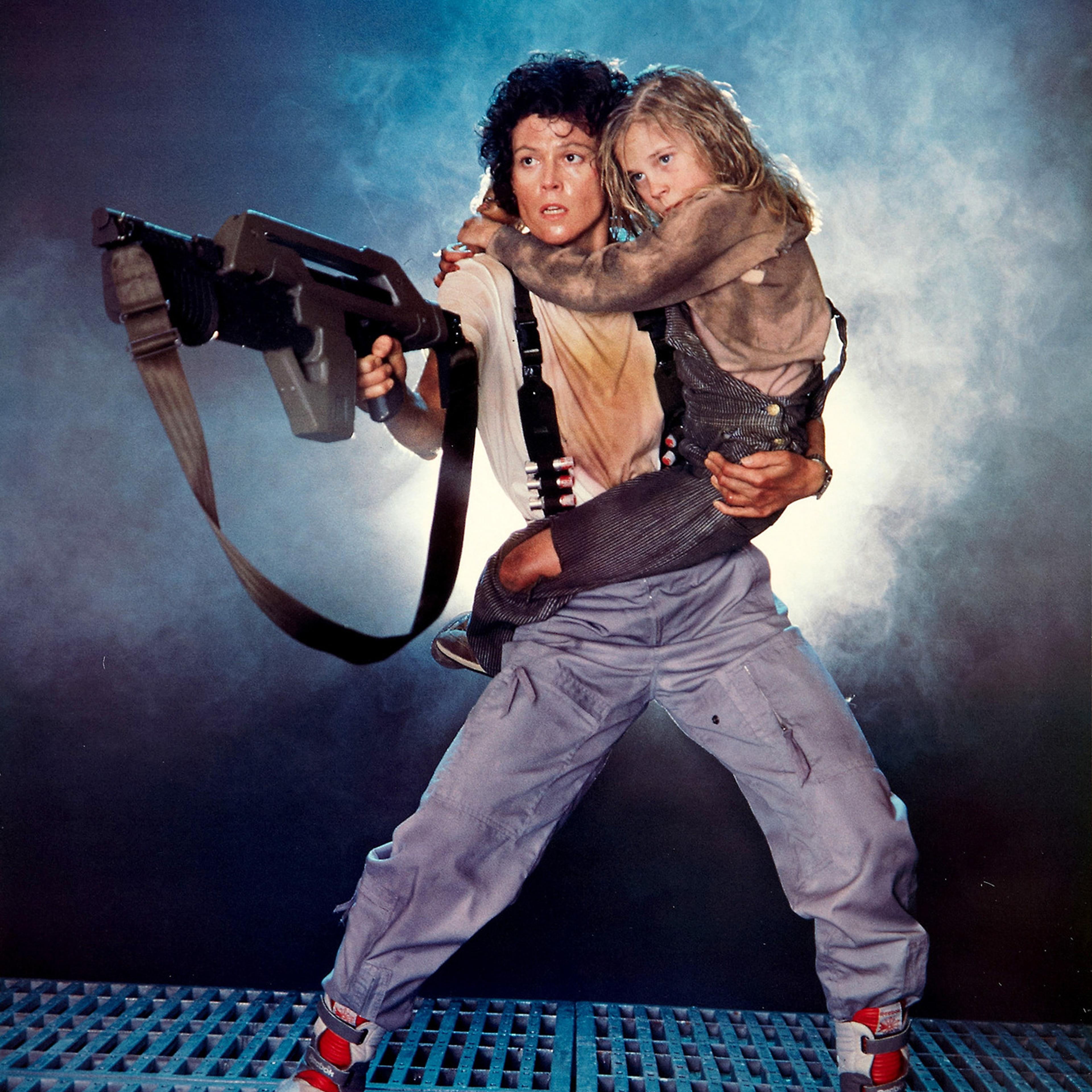 Sigourney Weaver in "Aliens"