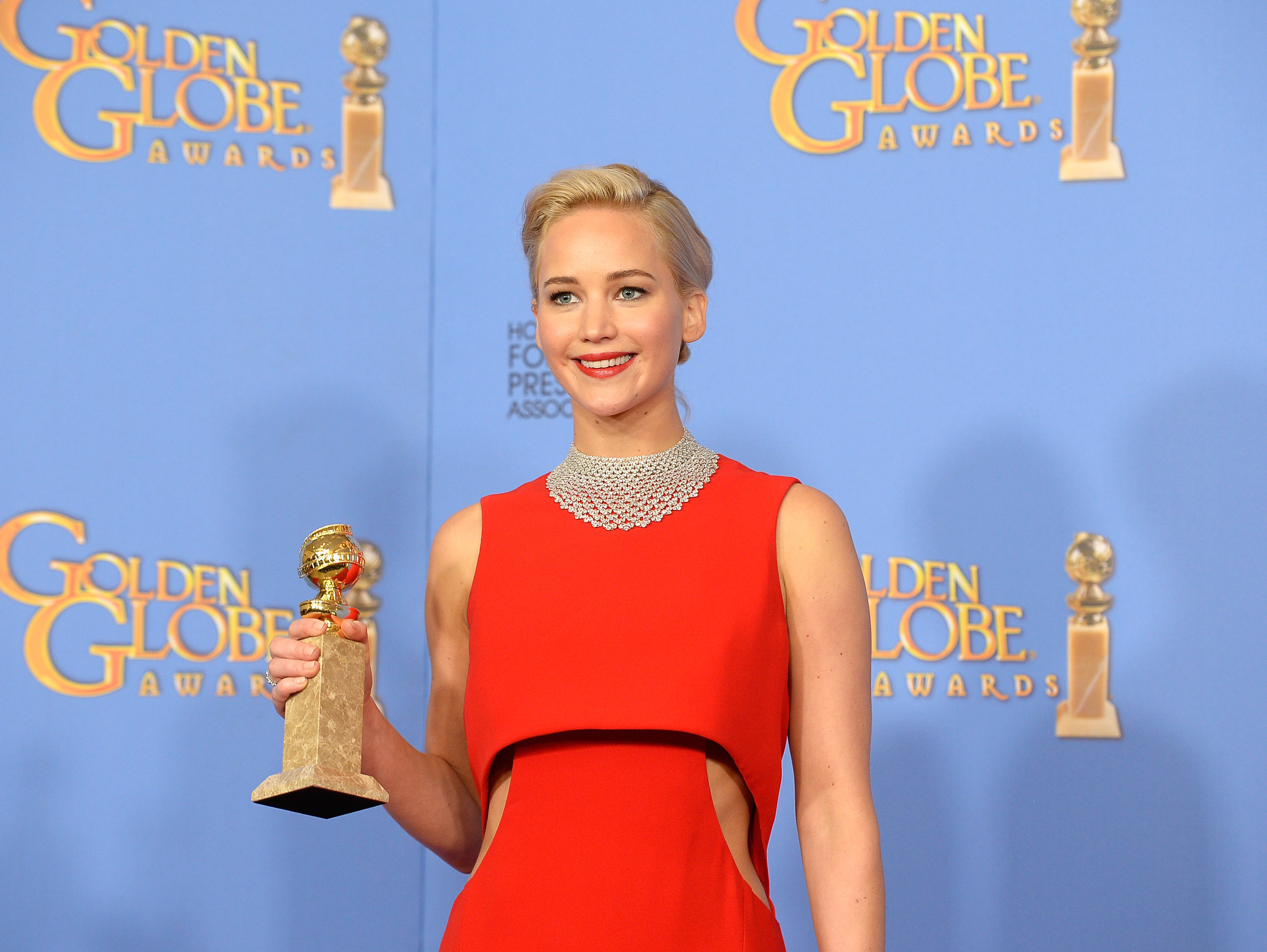 73rd ANNUAL GOLDEN GLOBE AWARDS -- Pictured: (l-r) arrive to the 73rd Annual Golden Globe Awards held at the Beverly Hilton Hotel on January 10, 2016.