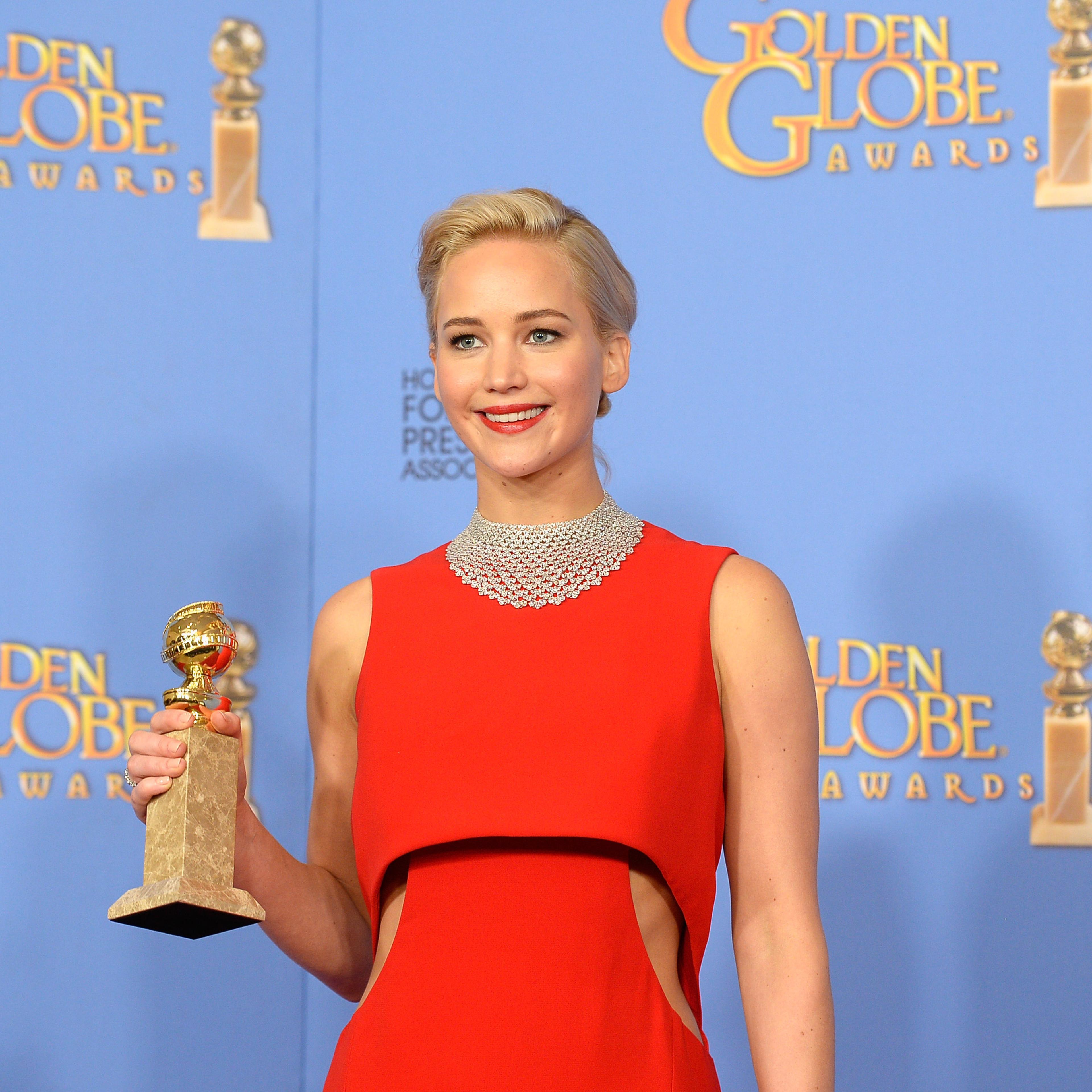73rd ANNUAL GOLDEN GLOBE AWARDS -- Pictured: (l-r) arrive to the 73rd Annual Golden Globe Awards held at the Beverly Hilton Hotel on January 10, 2016.