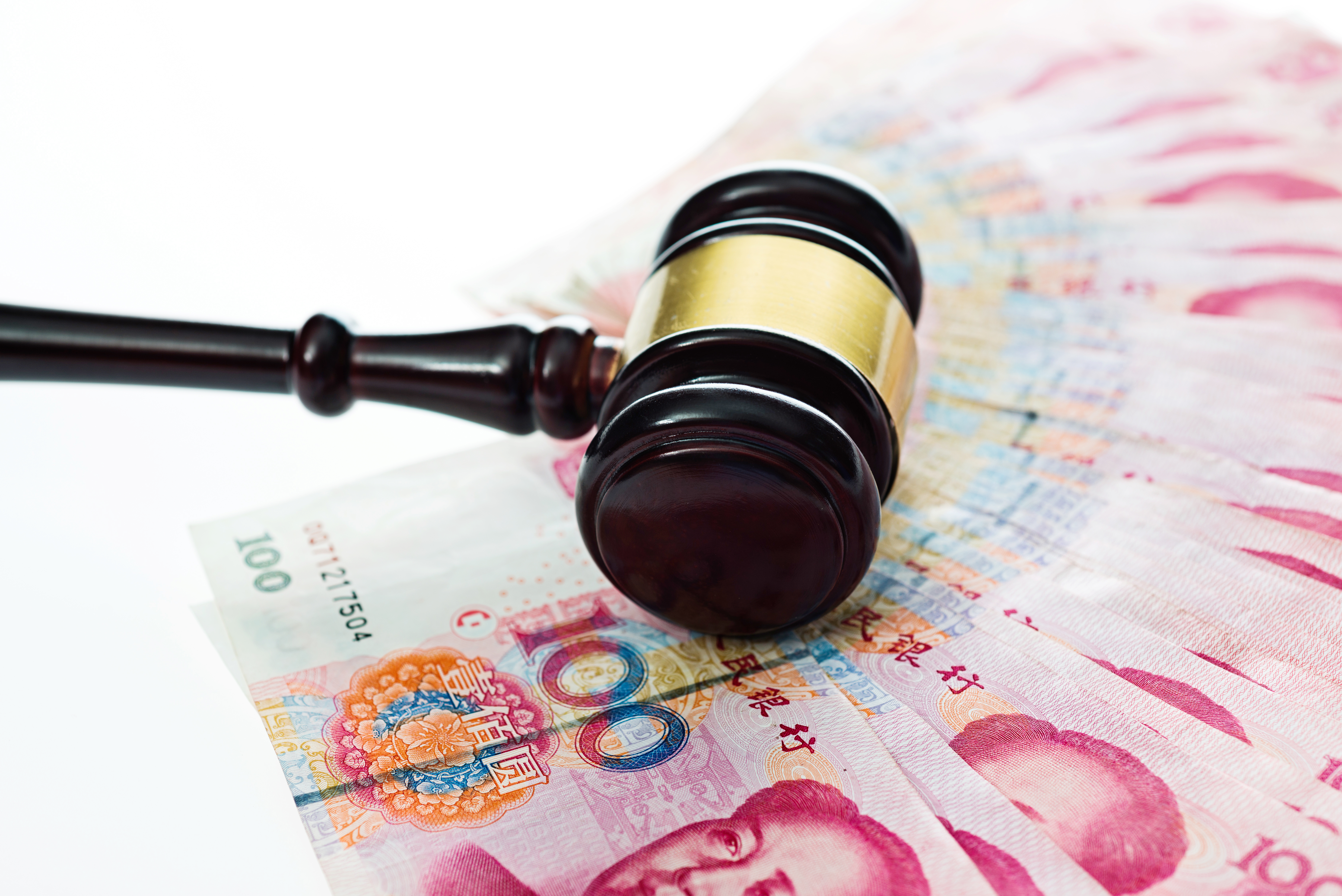 Gavel and money