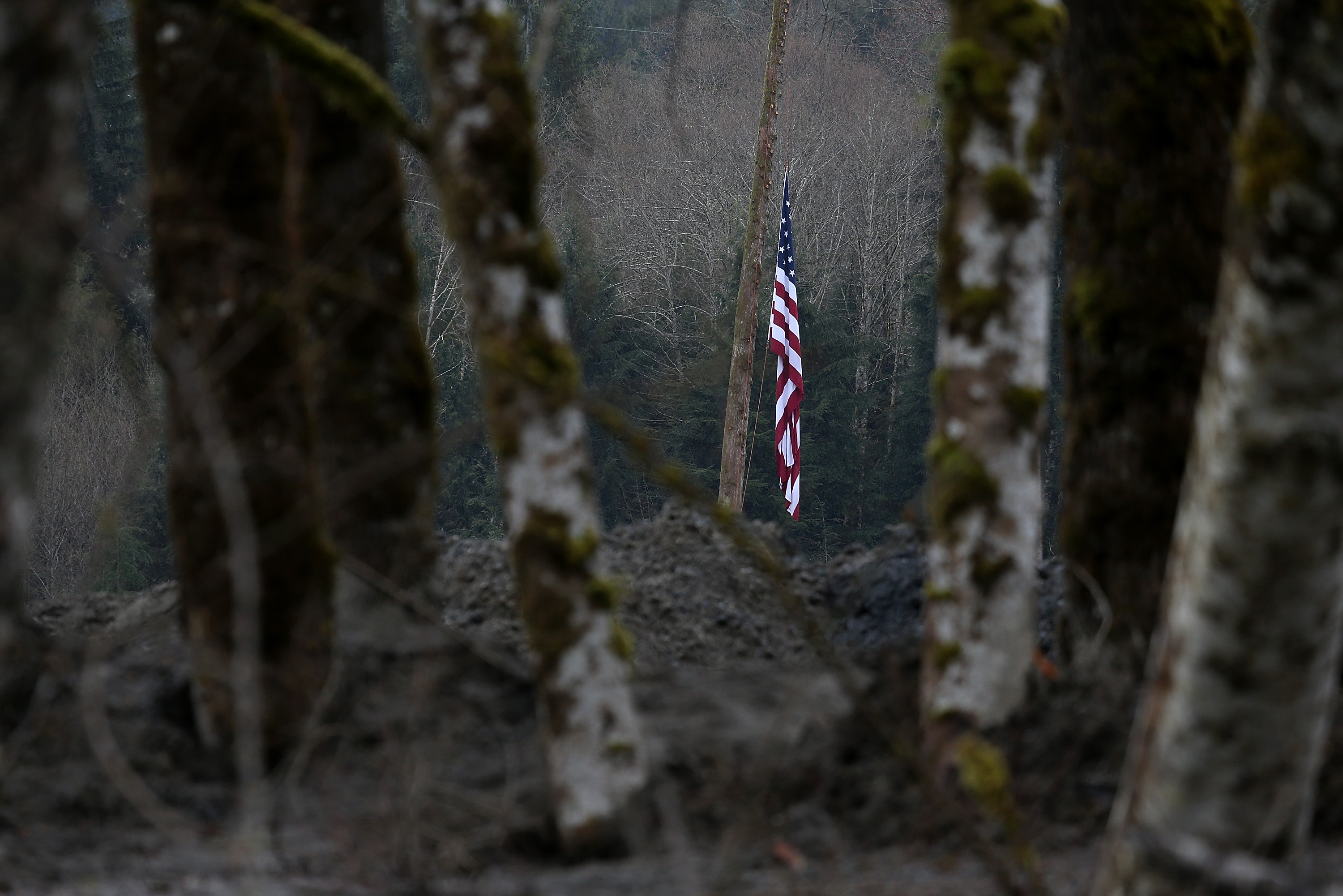 Search Efforts Continue For Mudslide Victims
