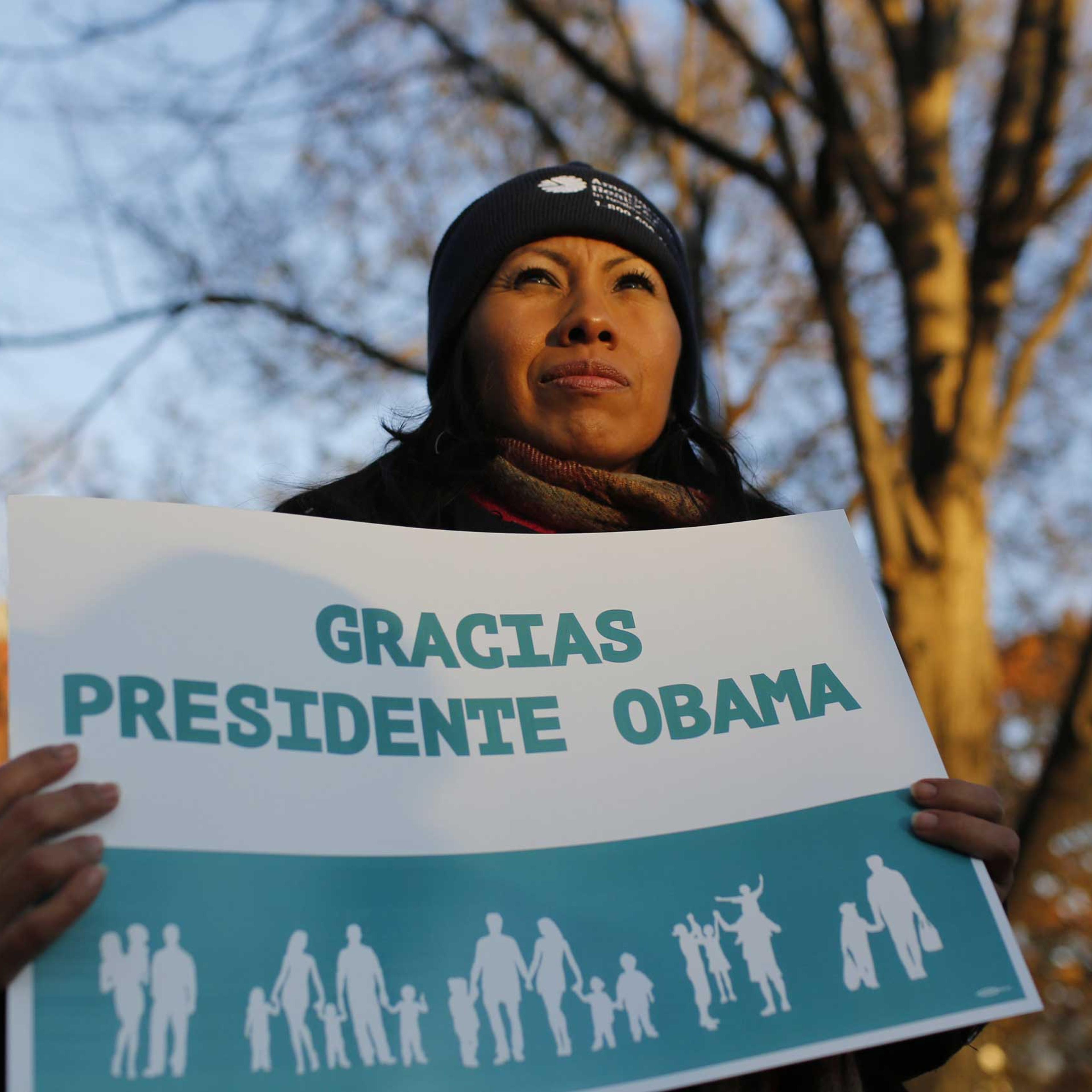 Immigrants Rally To Thank Obama