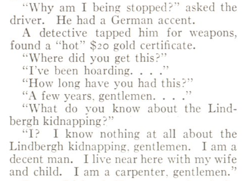 Bruno Hauptmann arrest