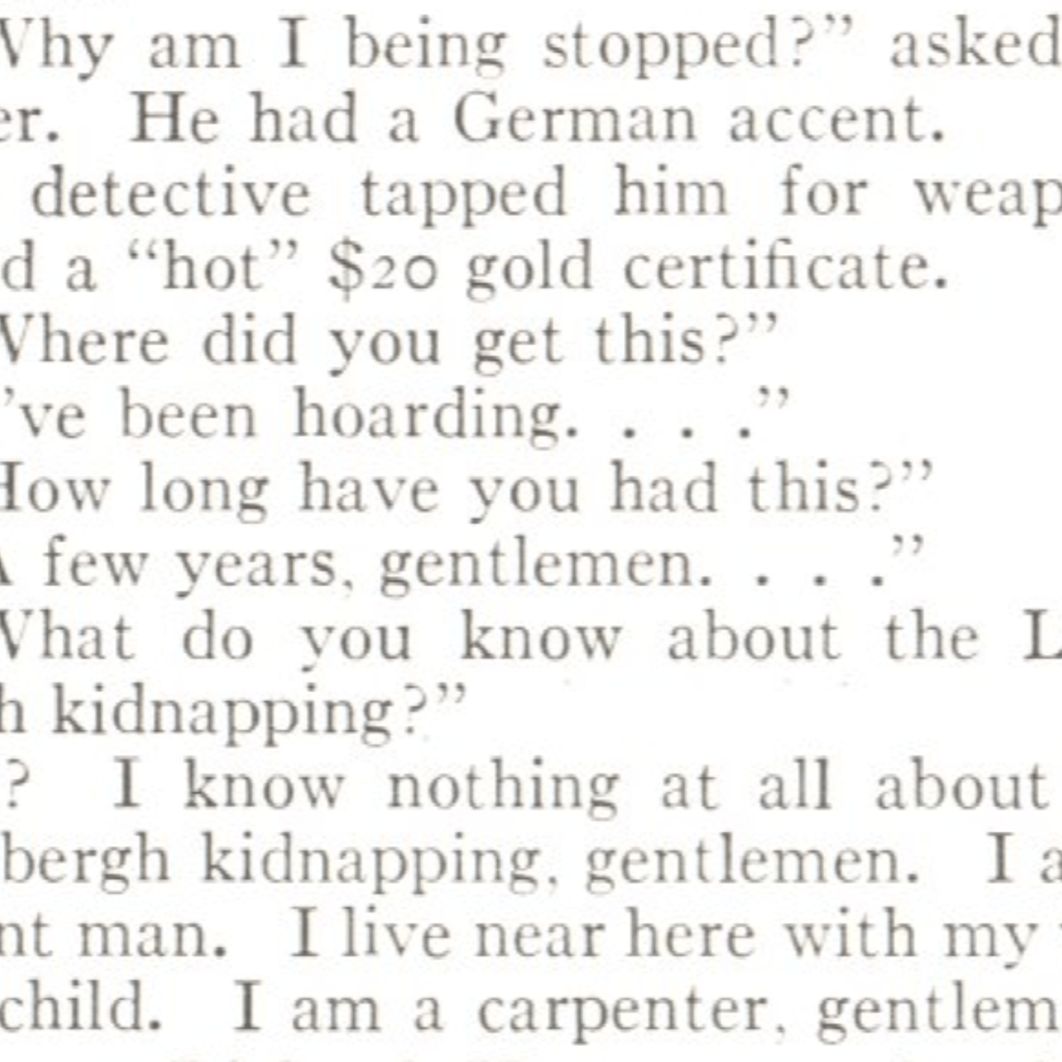 Bruno Hauptmann arrest