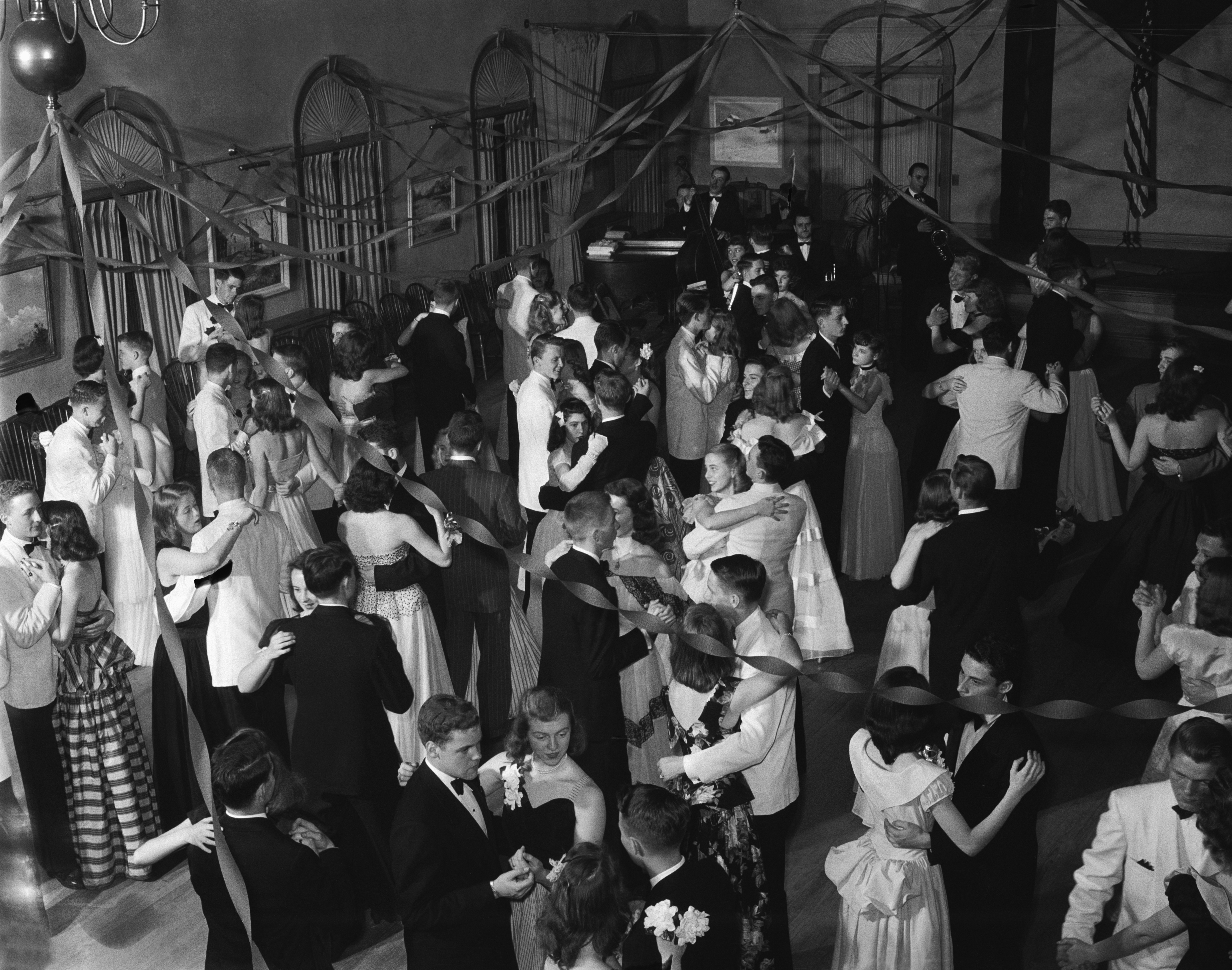 A 1950s high school dance.