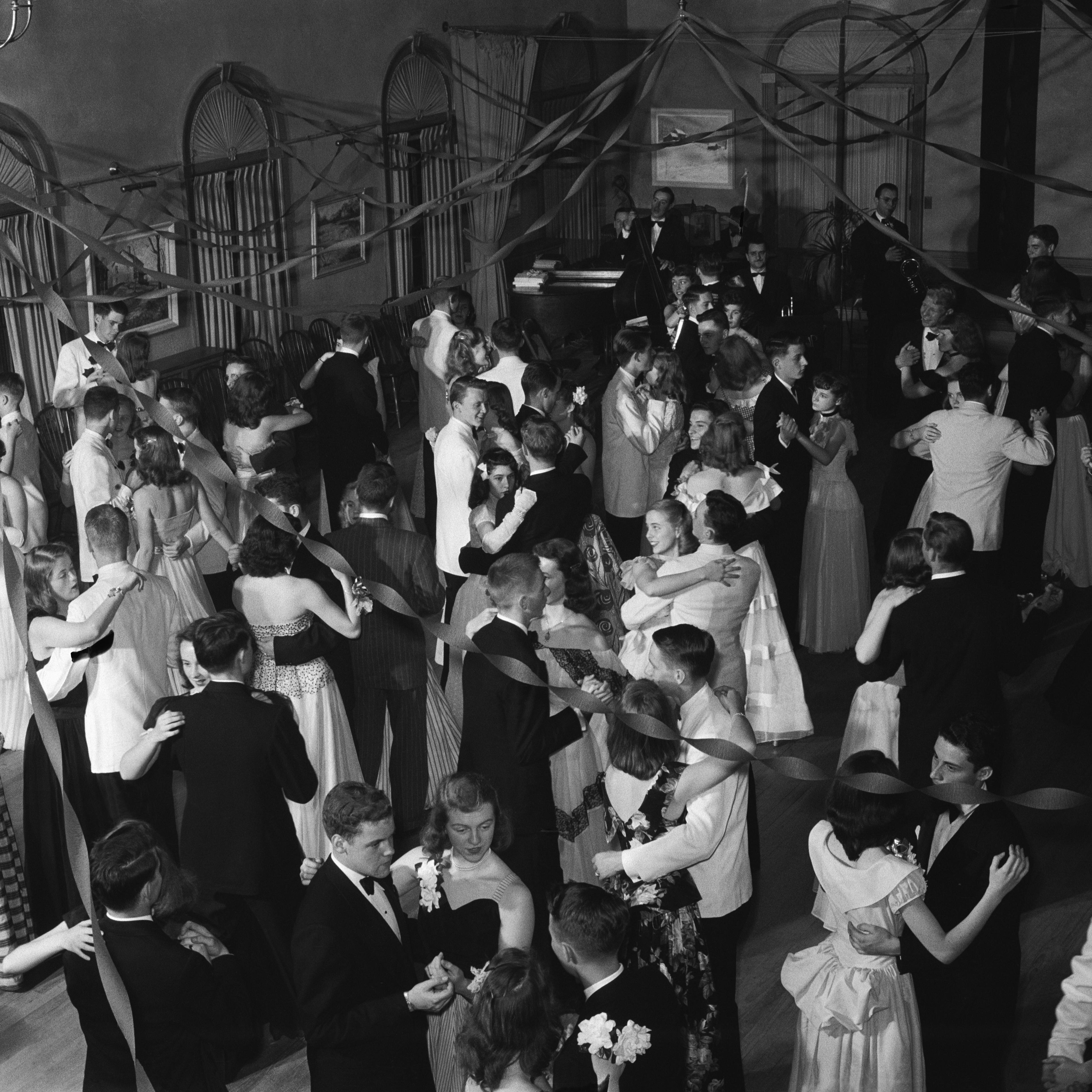 A 1950s high school dance.